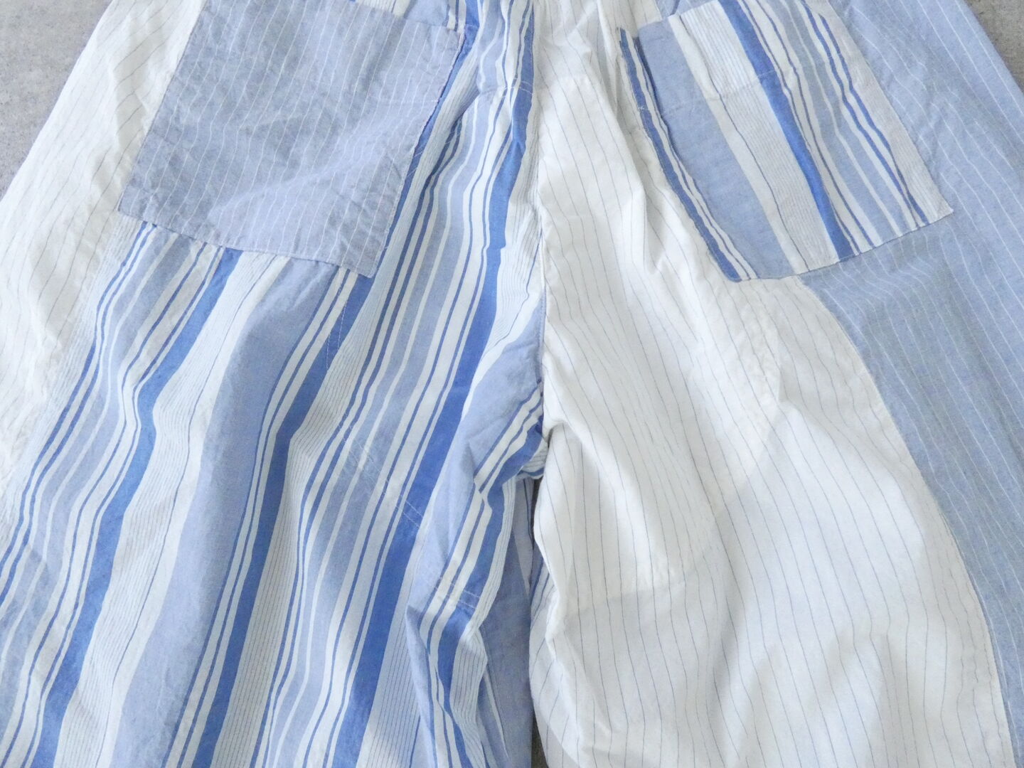 快晴堂(かいせいどう) 風をはらんでスゥイングする・ブルーブルーストライプ　風をはらむ、はかまパンツの商品画像30