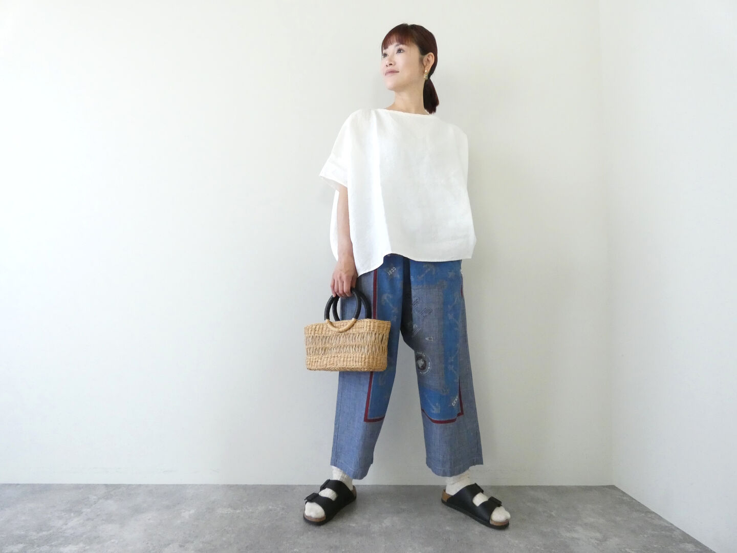 快晴堂(かいせいどう) Girls カロハプリントCCBY柄　カロハパンツの商品画像1