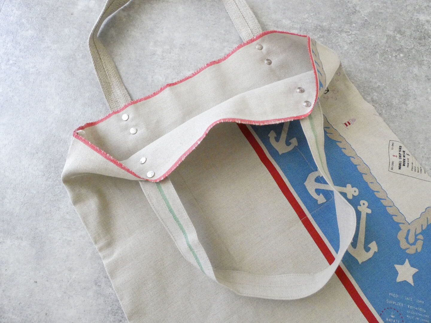 快晴堂(かいせいどう) Girls カロハプリントCCBY柄　リバーシブルトートの商品画像10