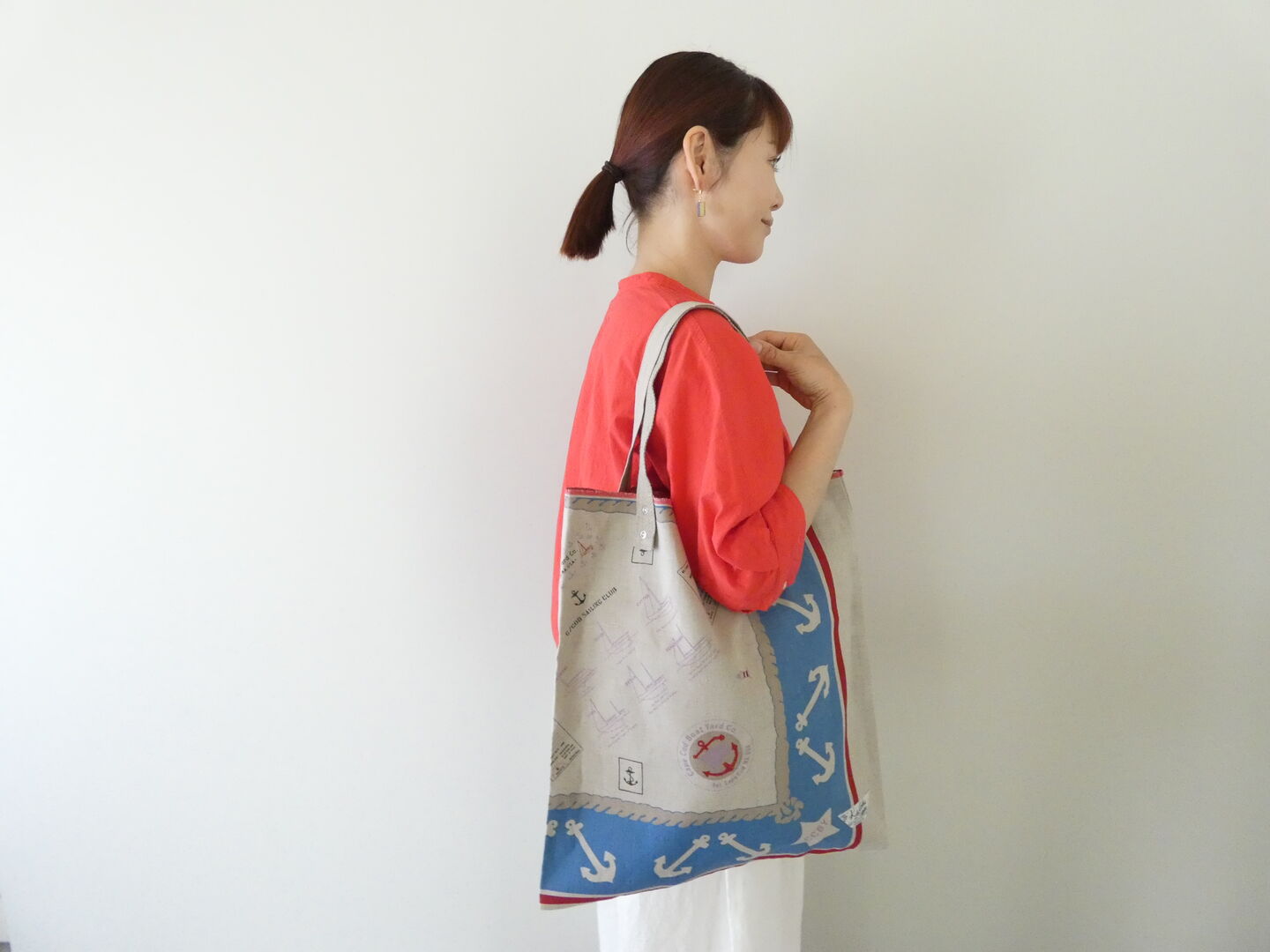 快晴堂(かいせいどう) Girls カロハプリントCCBY柄　リバーシブルトートの商品画像2