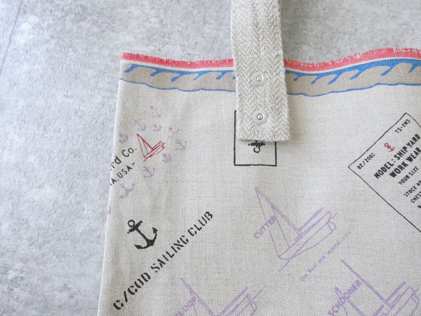 快晴堂(かいせいどう) Girls カロハプリントCCBY柄　リバーシブルトートの商品画像21