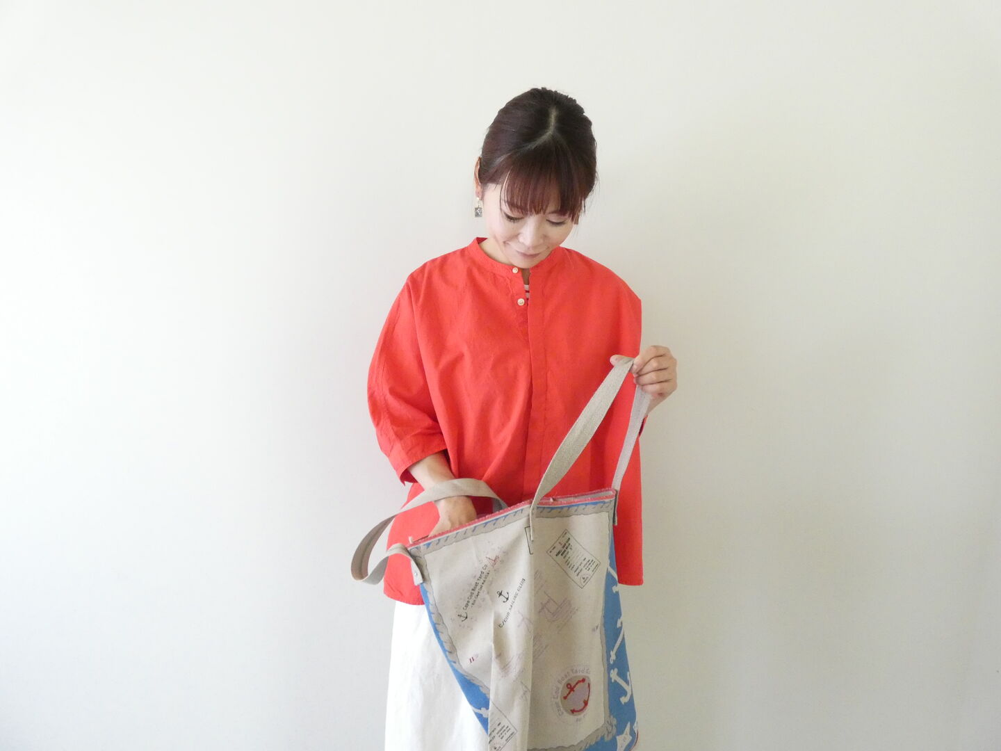 快晴堂(かいせいどう) Girls カロハプリントCCBY柄　リバーシブルトートの商品画像4