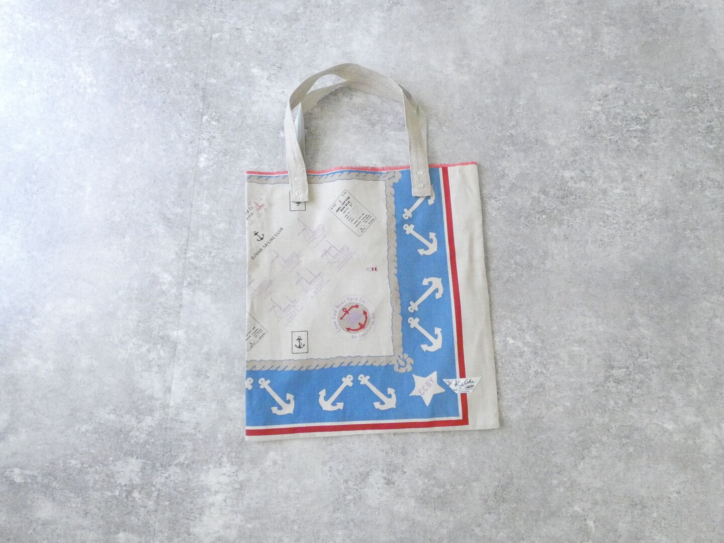 快晴堂(かいせいどう) Girls カロハプリントCCBY柄　リバーシブルトートの商品画像8