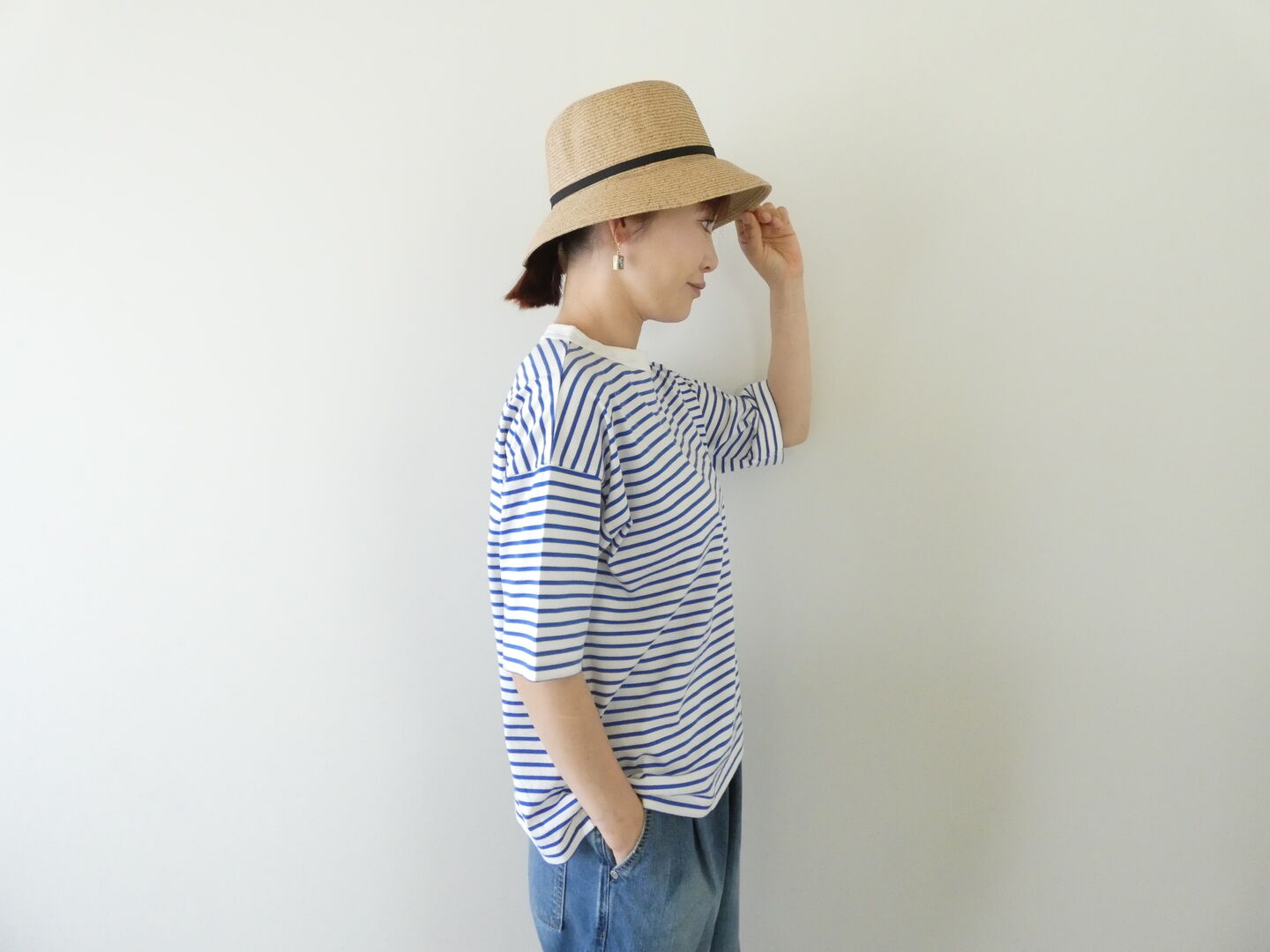 快晴堂(かいせいどう) Girl'sコーディネートボーダー 5分袖ボーダーTシャツ の商品画像4