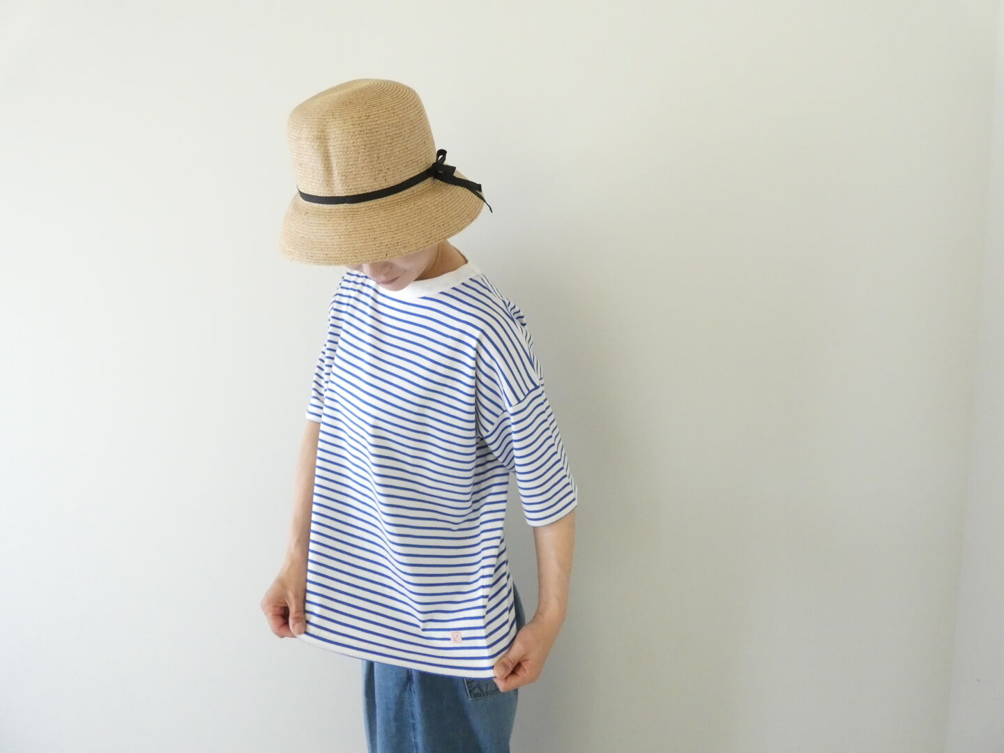 快晴堂(かいせいどう) Girl'sコーディネートボーダー 5分袖ボーダーTシャツ の商品画像5