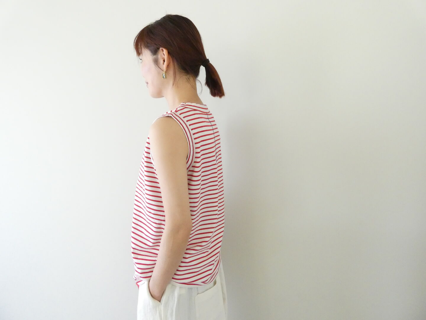 快晴堂(かいせいどう) Girl'sコーディネートボーダー ノースリーブボーダーの商品画像4