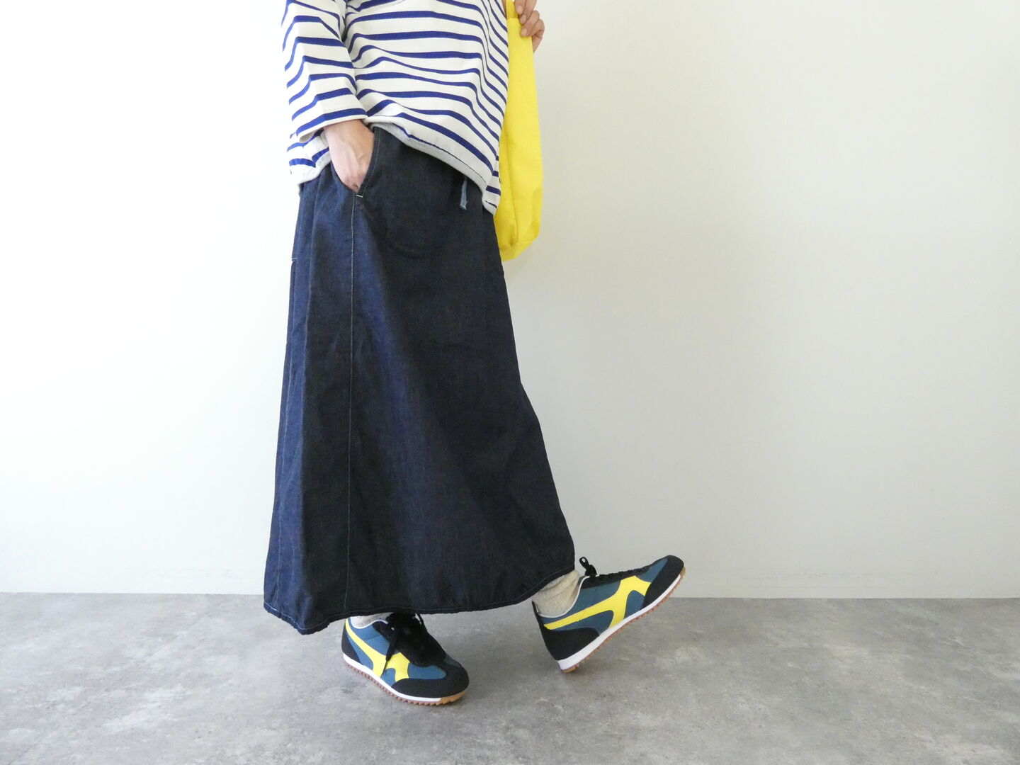 快晴堂(かいせいどう) Girls マルチシーズン 6オンスデニム　後ろカーゴポケスカートの商品画像4