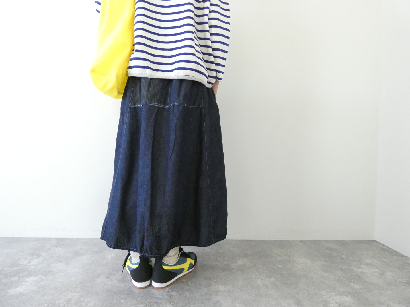 快晴堂(かいせいどう) Girls マルチシーズン 6オンスデニム　後ろカーゴポケスカートの商品画像5