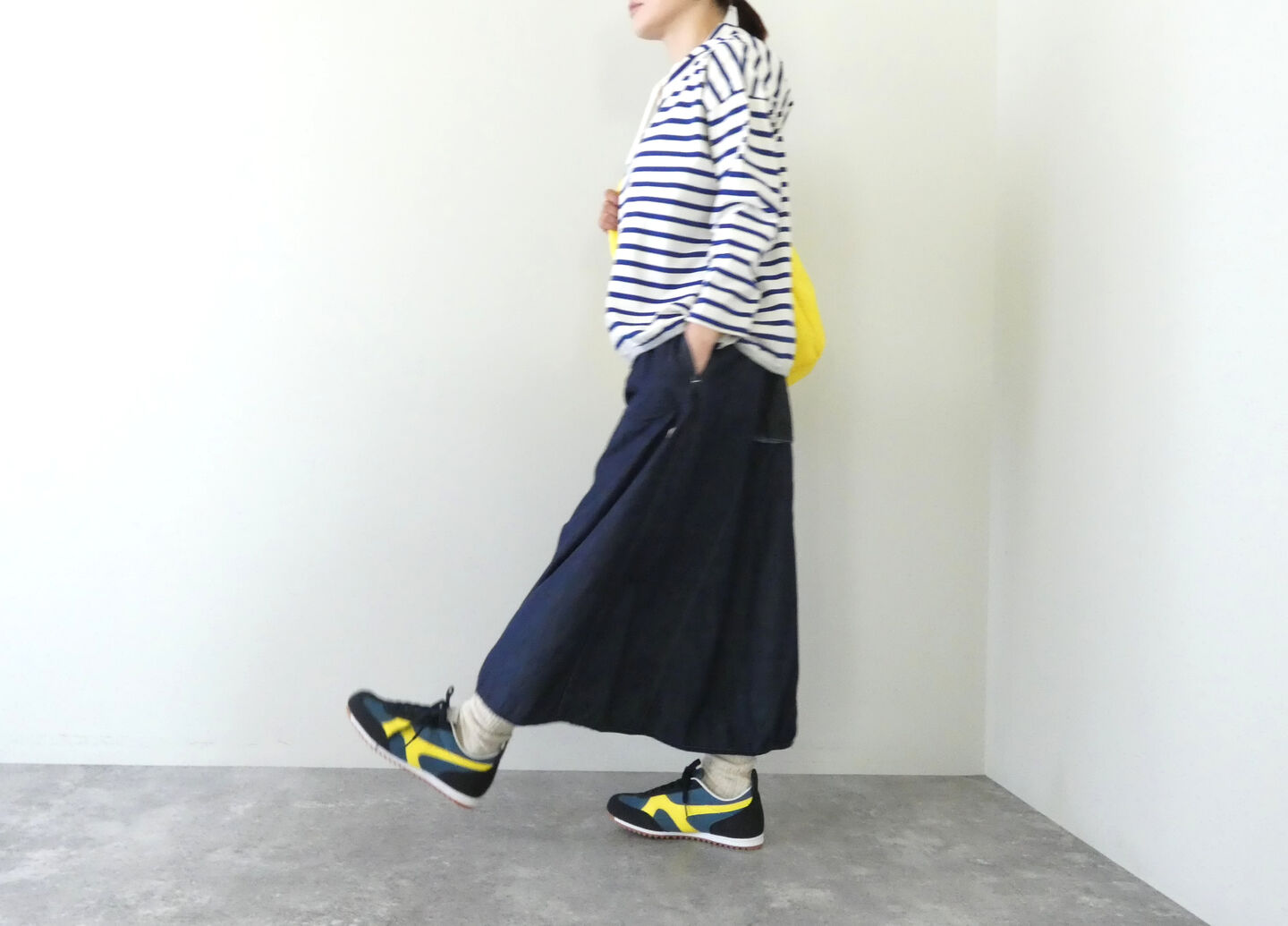 快晴堂(かいせいどう) Girls マルチシーズン 6オンスデニム　後ろカーゴポケスカートの商品画像6