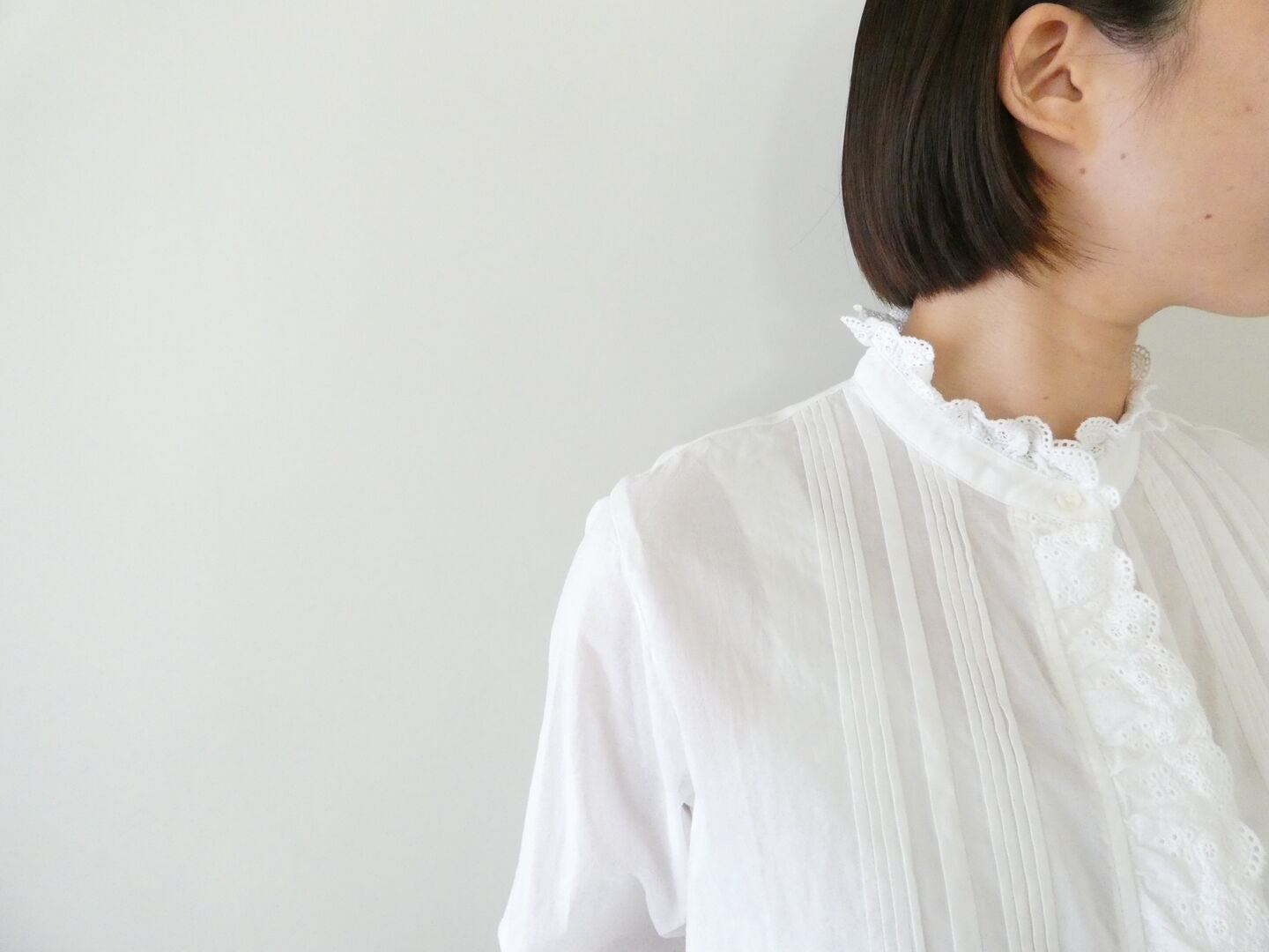 MidiUmi(ミディウミ) ピンタックレースシャツの商品画像5
