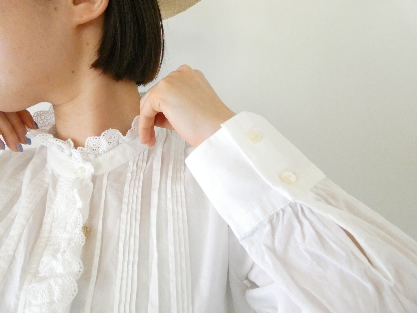 MidiUmi(ミディウミ) ピンタックレースシャツの商品画像7