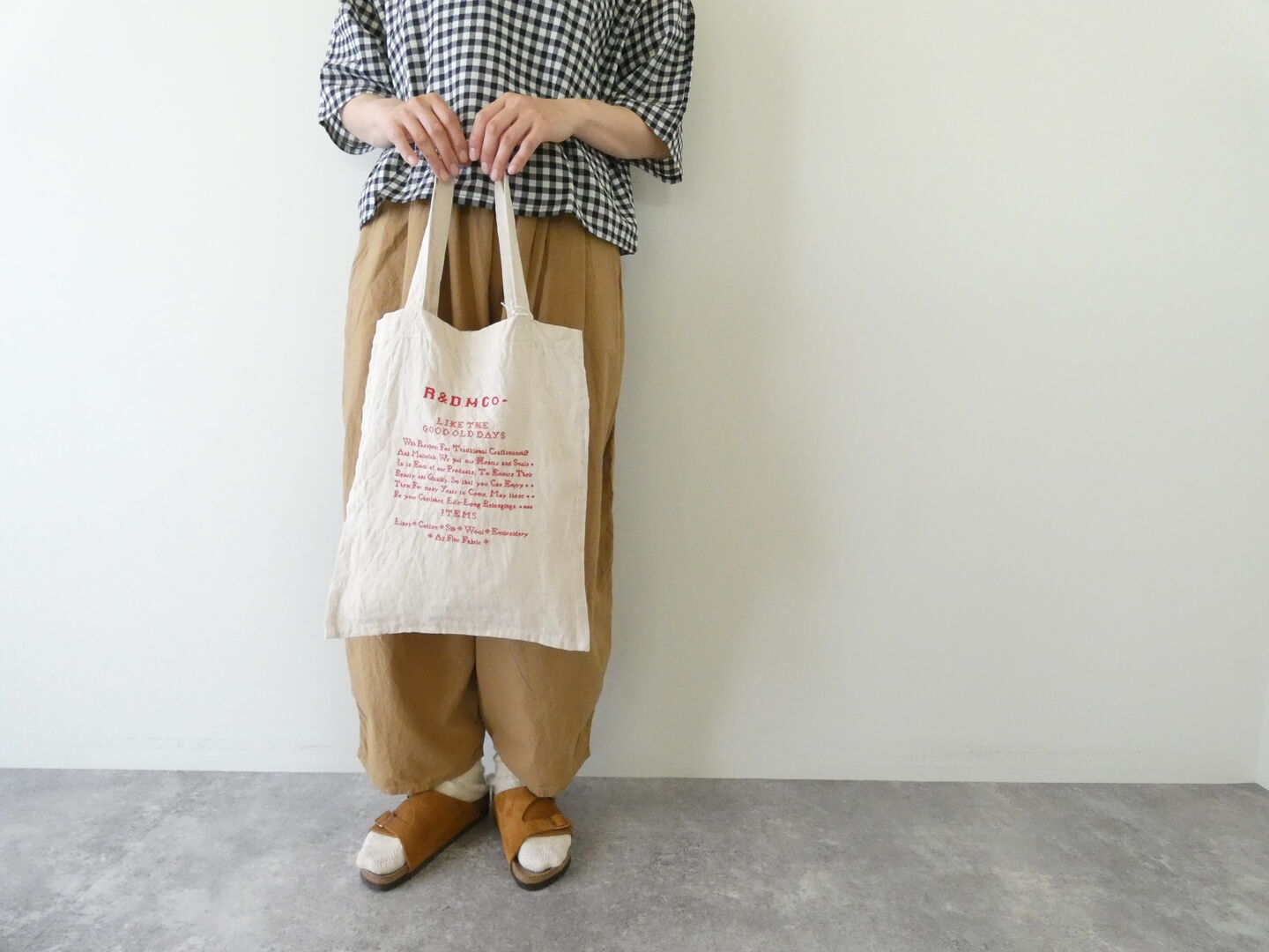 R＆D.M.Co-(オールドマンズテーラー) GOOD OLD DAYS CROSS STITCH BAGの商品画像1