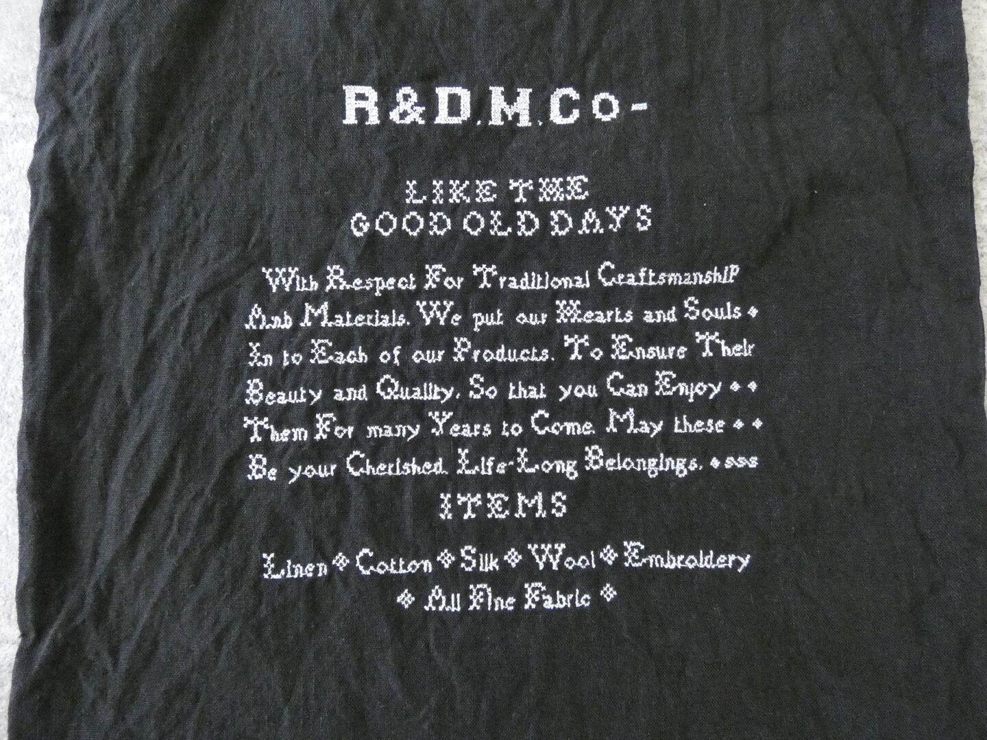 R＆D.M.Co-(オールドマンズテーラー) GOOD OLD DAYS CROSS STITCH BAGの商品画像14