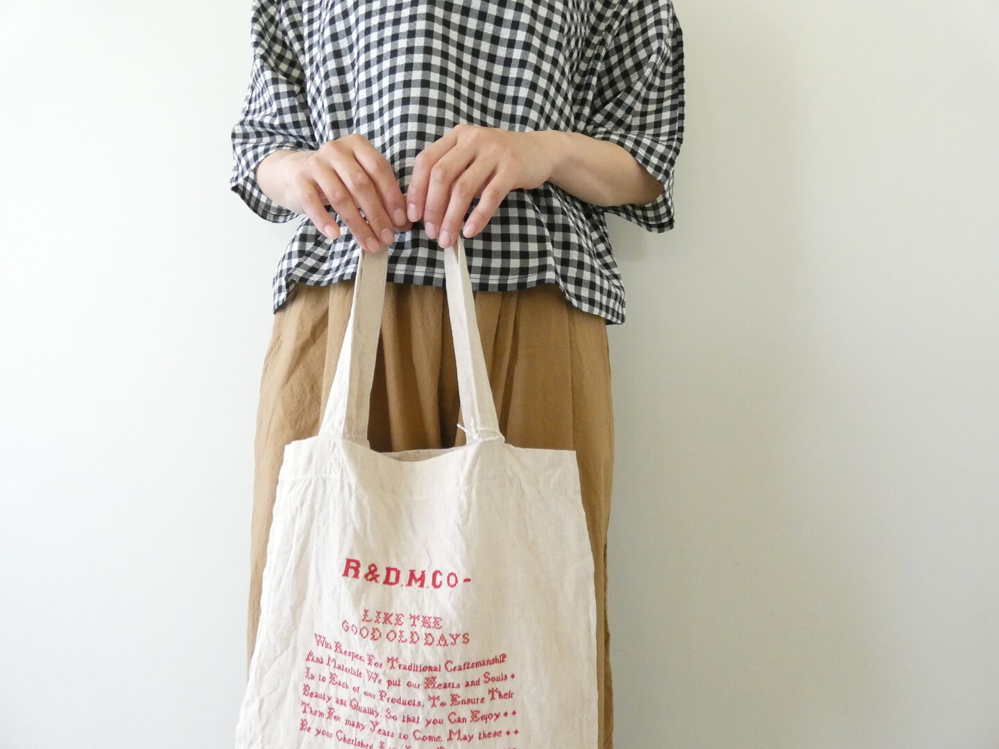 R＆D.M.Co-(オールドマンズテーラー) GOOD OLD DAYS CROSS STITCH BAGの商品画像7