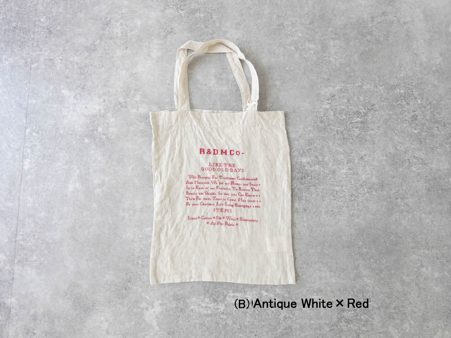 R＆D.M.Co-(オールドマンズテーラー) GOOD OLD DAYS CROSS STITCH BAGの商品画像9