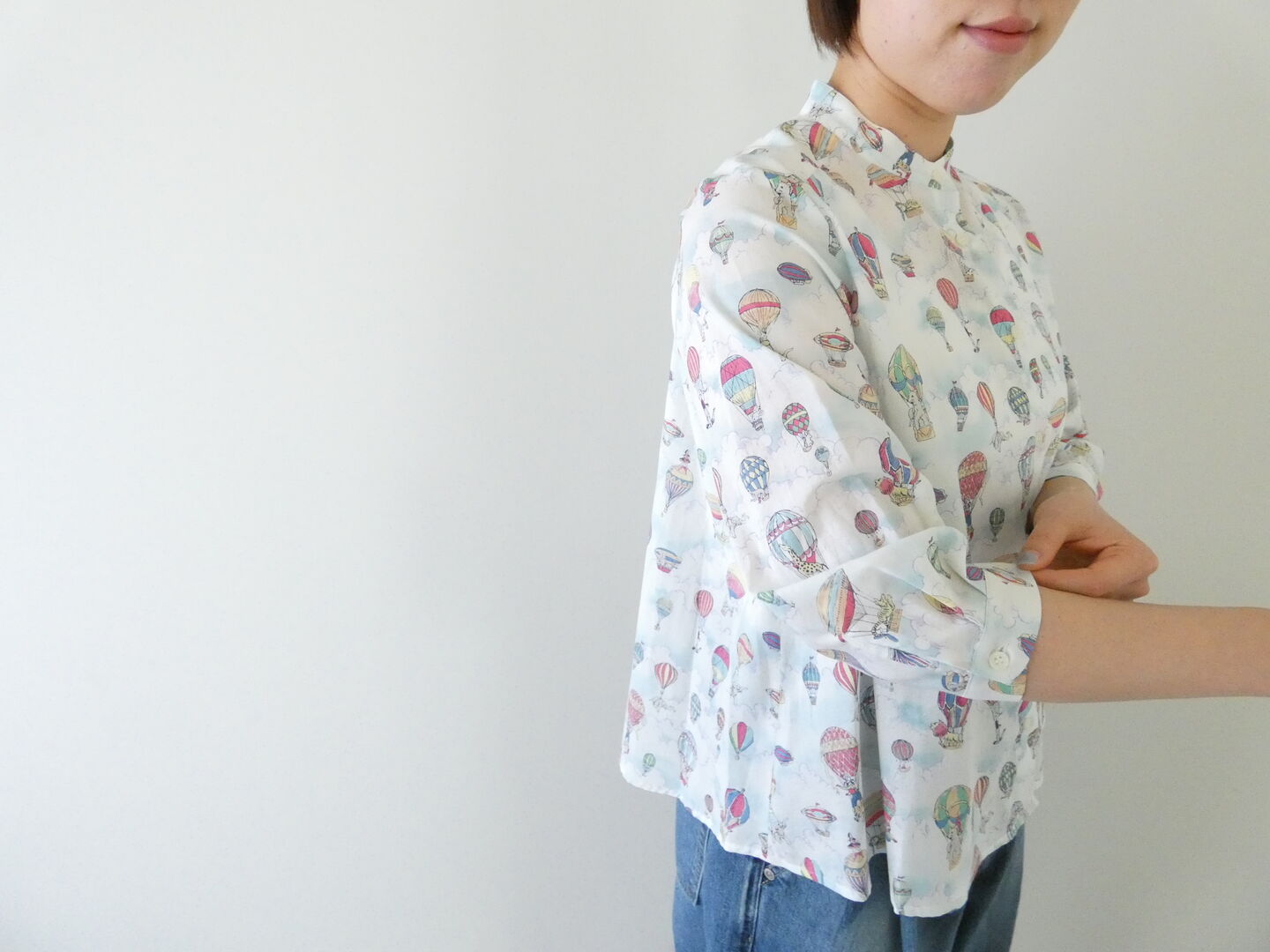 PK 気球に乗ったゾウのブラウスの商品画像2