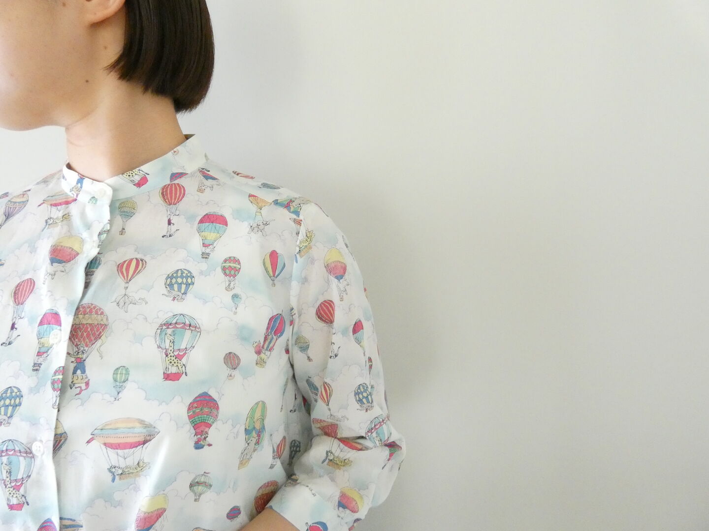 PK 気球に乗ったゾウのブラウスの商品画像3
