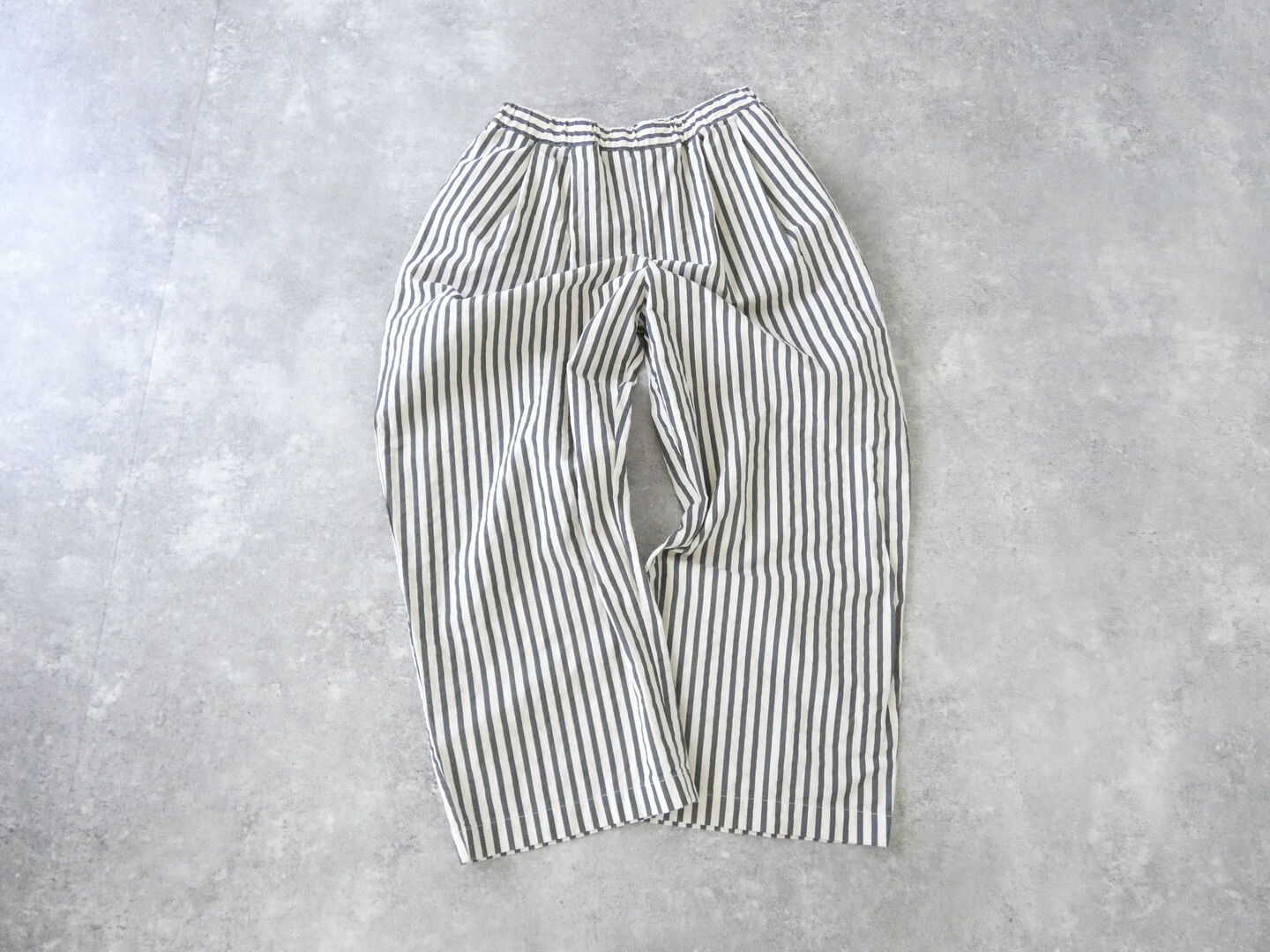 prit(プリット) 20/1コットンリネンストライププリントタックイージーパンツの商品画像9