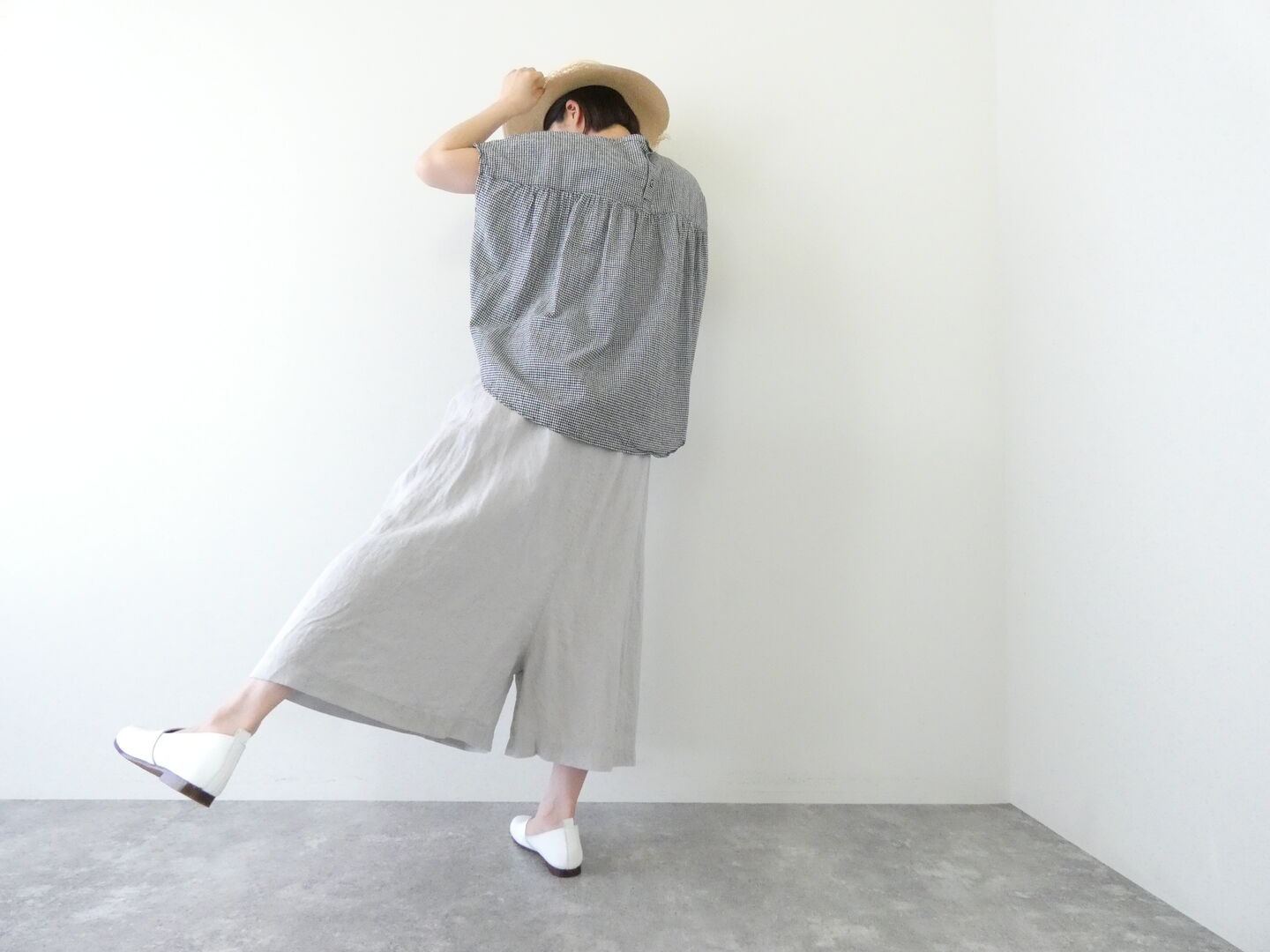 prit(プリット) 40/1フレンチリネンペンギンパンツの商品画像1