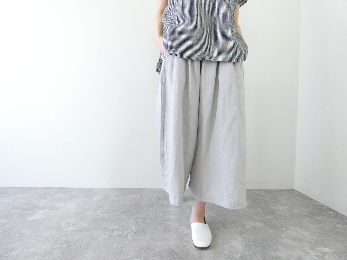 prit(プリット) 40/1フレンチリネンペンギンパンツの商品画像6