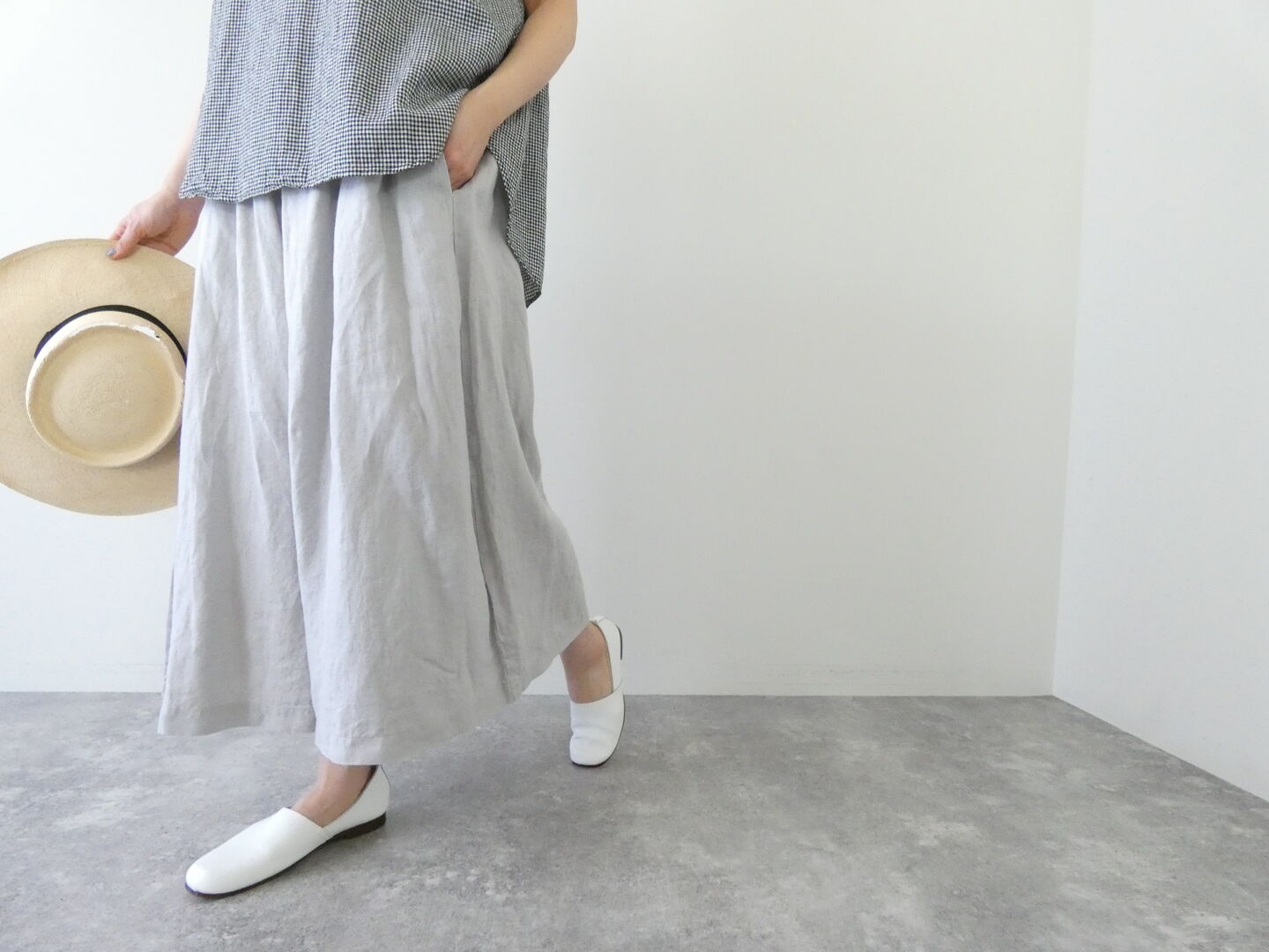 prit(プリット) 40/1フレンチリネンペンギンパンツの商品画像7