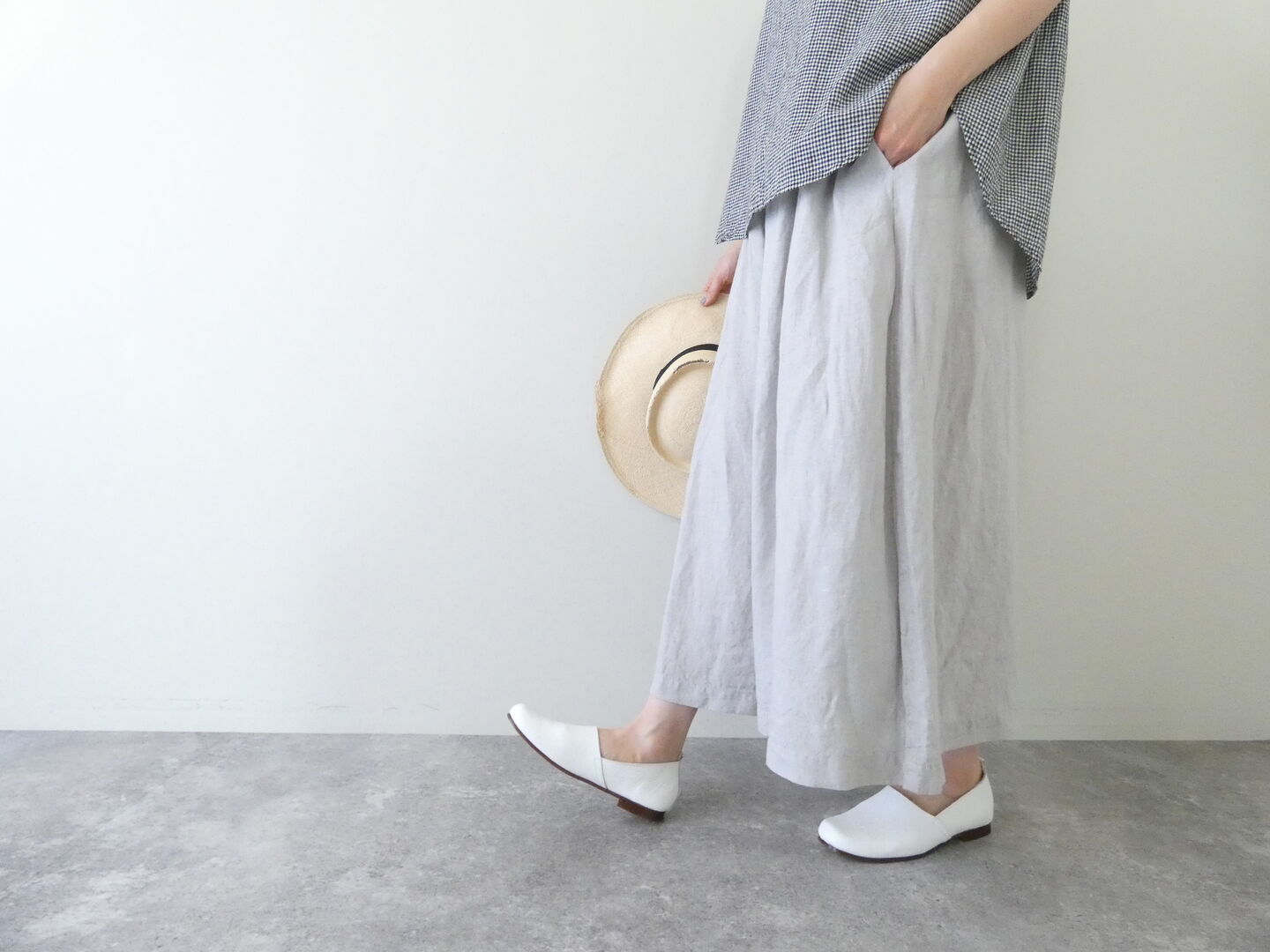 prit(プリット) 40/1フレンチリネンペンギンパンツの商品画像8