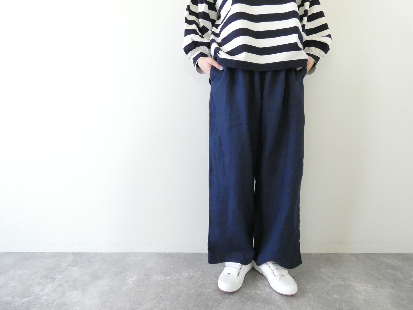 prit(プリット) 40/1フレンチリネンパジャマパンツの商品画像2