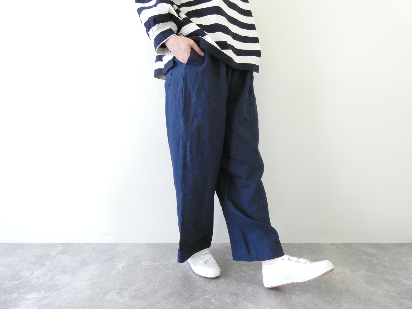 prit(プリット) 40/1フレンチリネンパジャマパンツの商品画像7