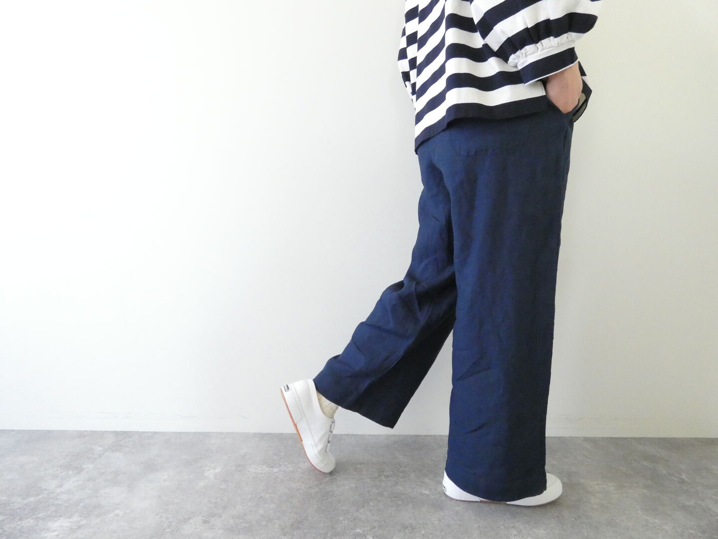 prit(プリット) 40/1フレンチリネンパジャマパンツの商品画像8