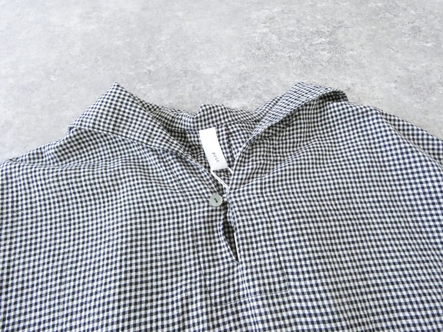 prit(プリット) 綿麻平織5分袖セーラーカラープルオーバーの商品画像16