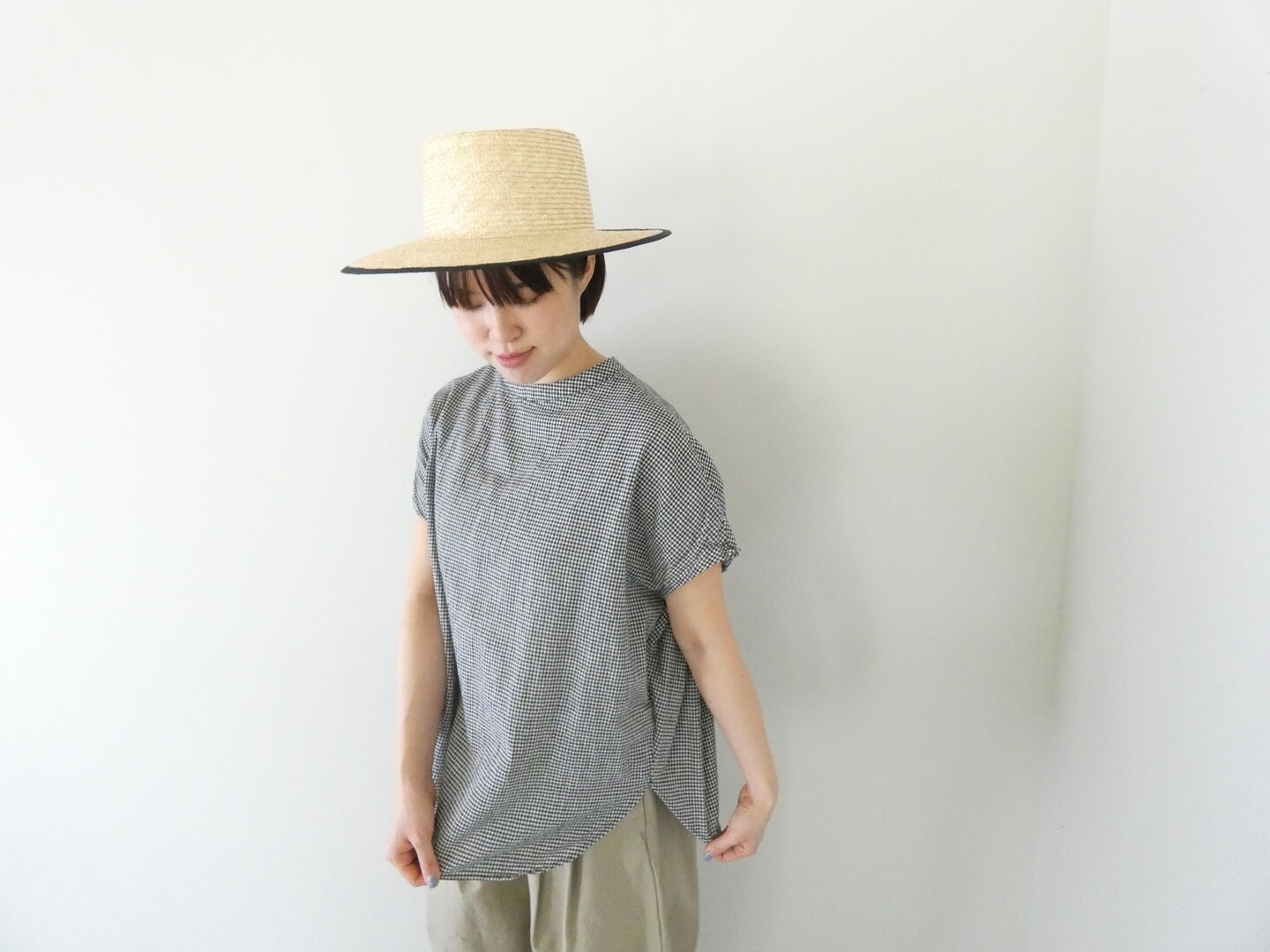 prit(プリット) 綿麻平織スリーブレスラウンドヘムプルオーバーの商品画像1