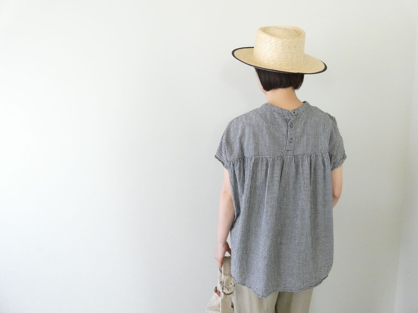 prit(プリット) 綿麻平織スリーブレスラウンドヘムプルオーバーの商品画像10