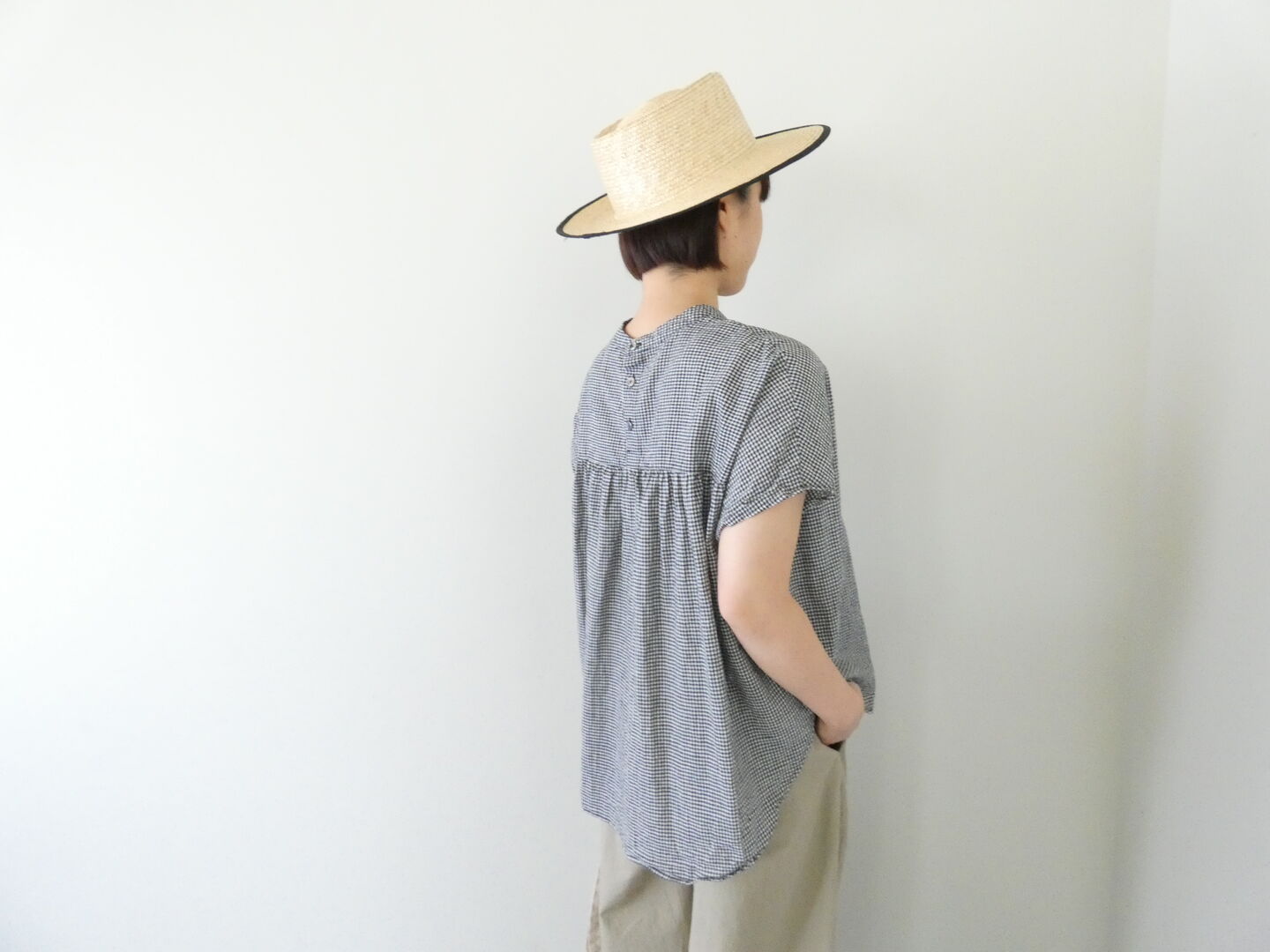 prit(プリット) 綿麻平織スリーブレスラウンドヘムプルオーバーの商品画像9