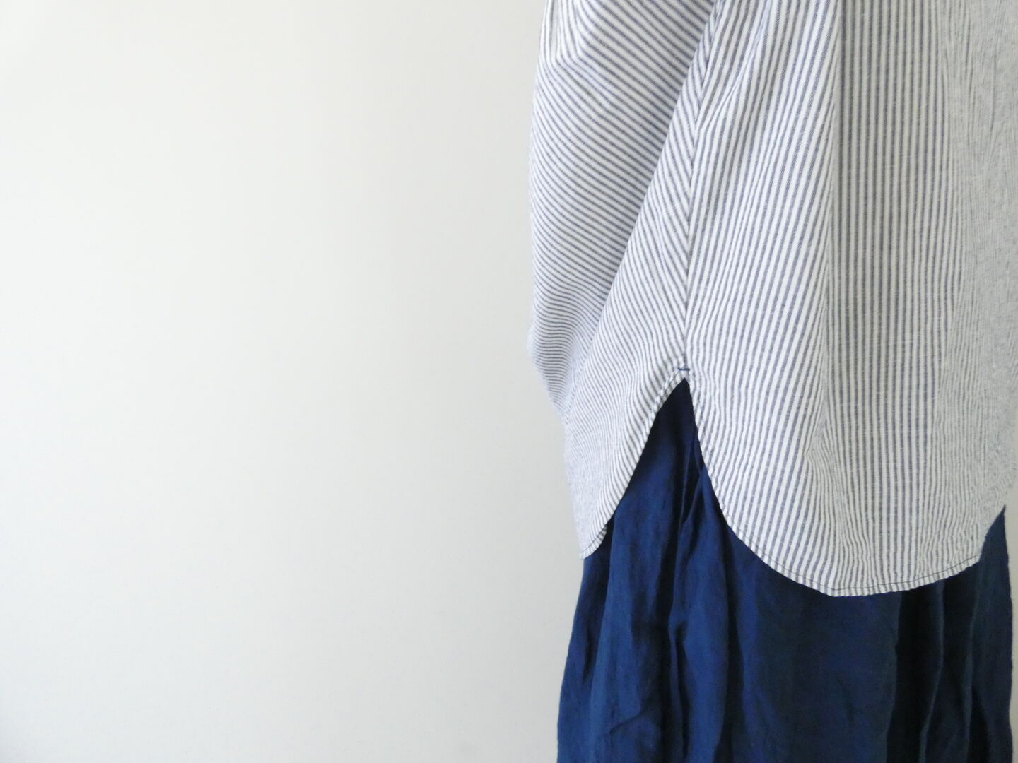 prit(プリット) 綿麻ポプリンスリーブレス衿付きプルオーバーの商品画像7