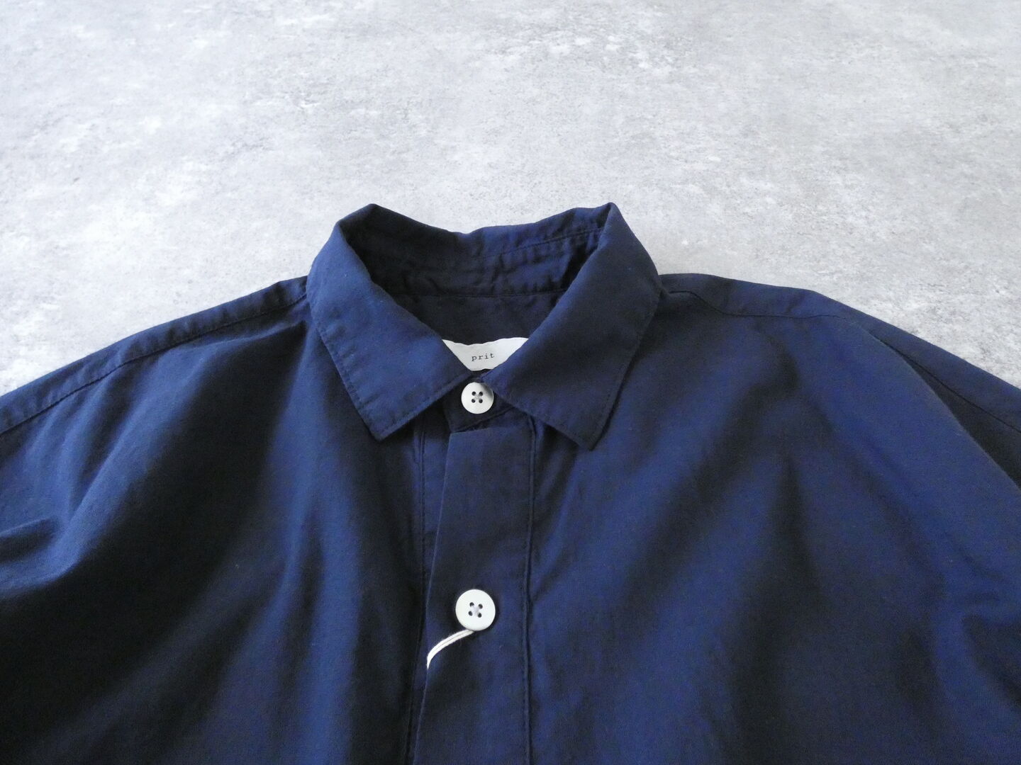 prit(プリット) 綿麻ポプリン5分袖プルオーバーシャツワンピースの商品画像22