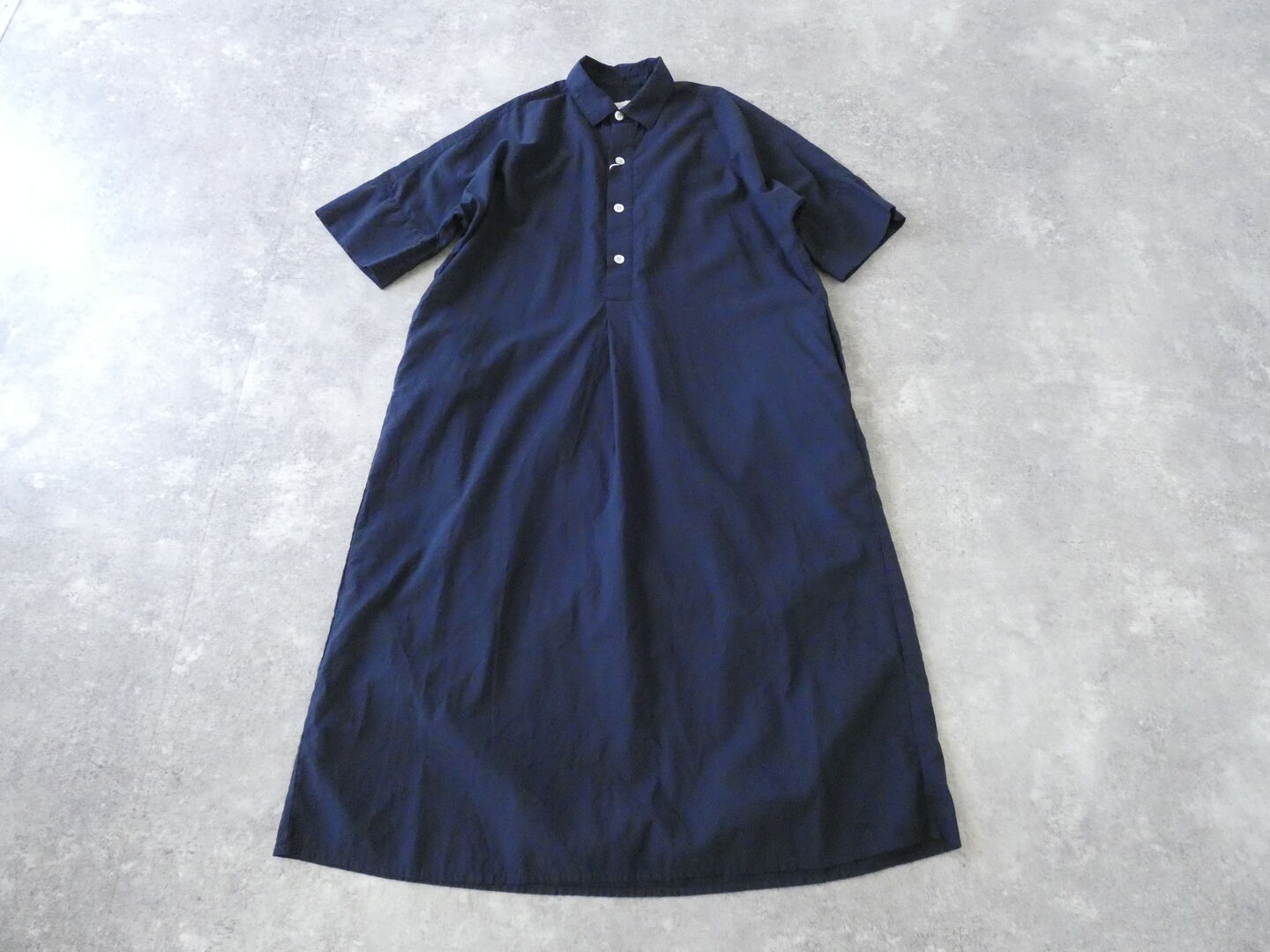 prit(プリット) 綿麻ポプリン5分袖プルオーバーシャツワンピースの商品画像3