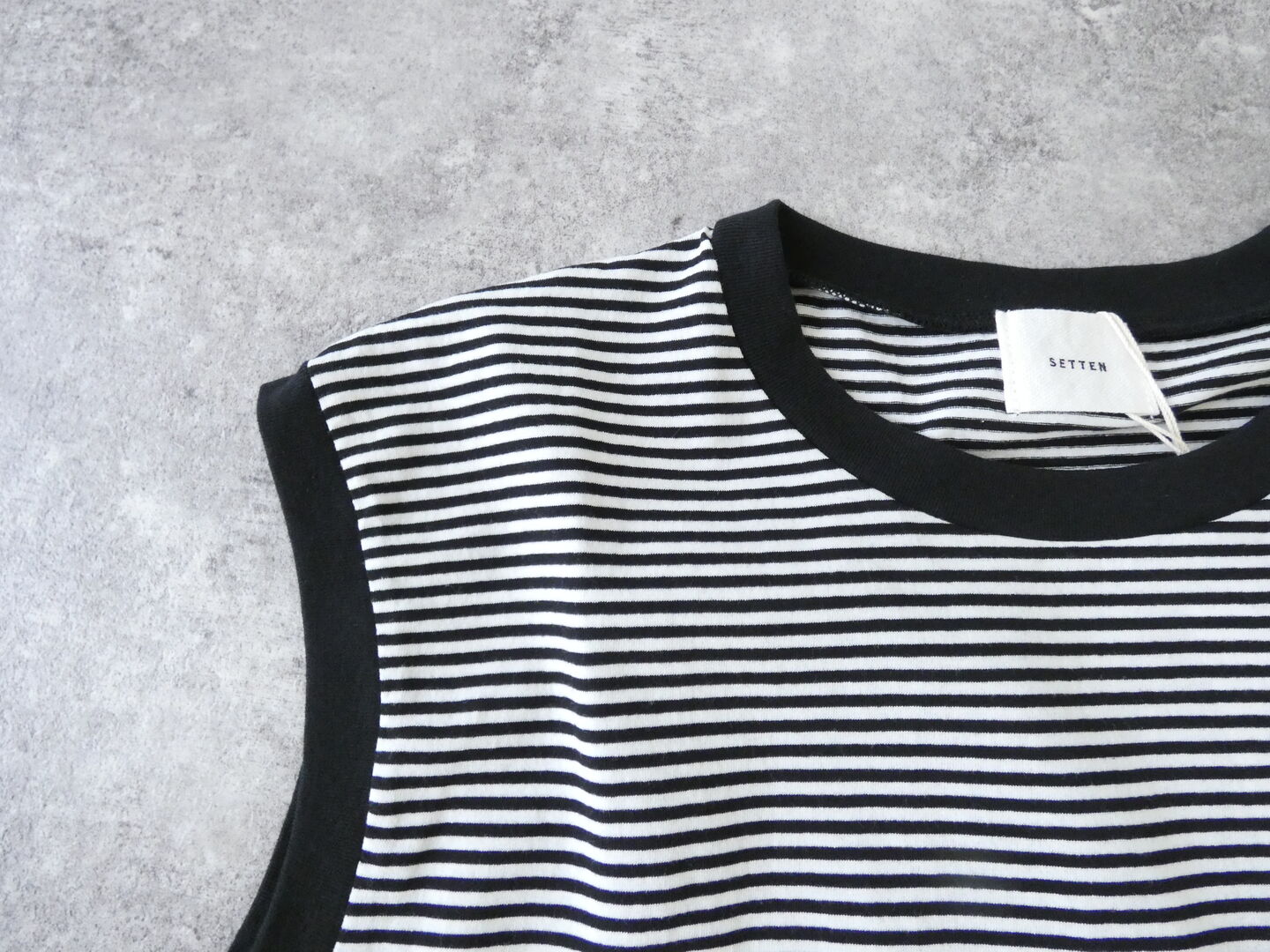 setten(セッテン) 天竺ベーシックボーダ-ノースリーブの商品画像20