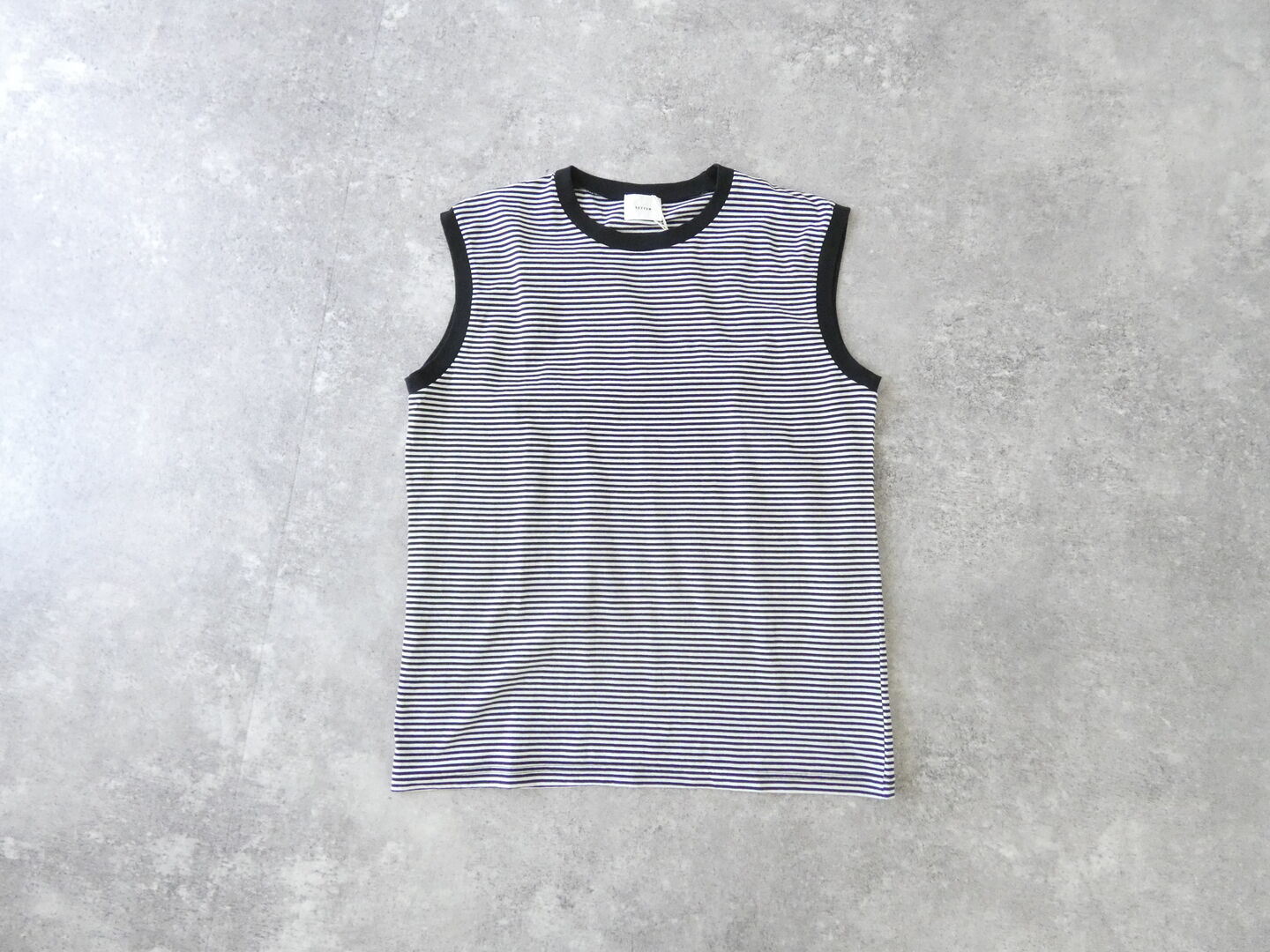 setten(セッテン) 天竺ベーシックボーダ-ノースリーブの商品画像3