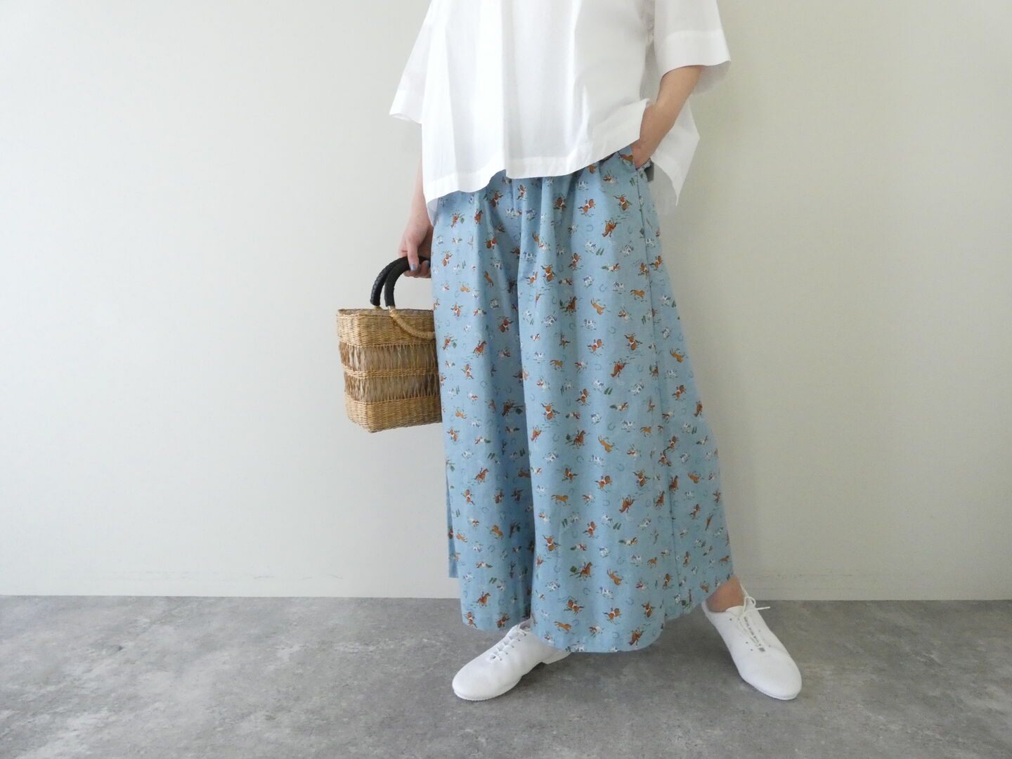 vb カウボーイプリントワイドパンツの商品画像1