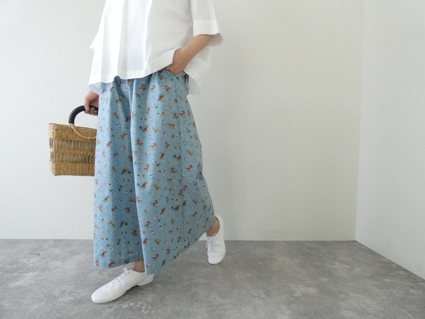 vb カウボーイプリントワイドパンツの商品画像6