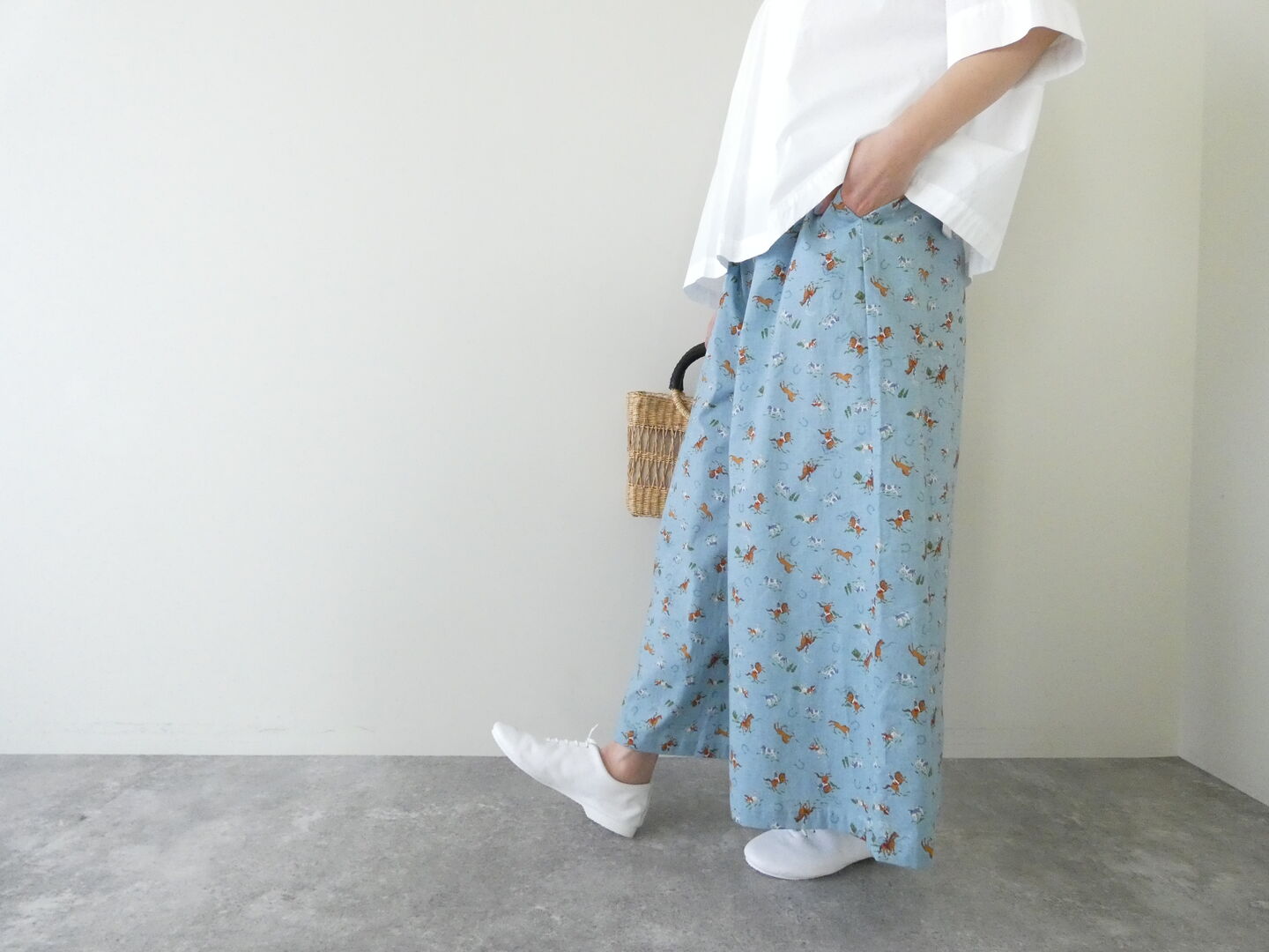 vb カウボーイプリントワイドパンツの商品画像7