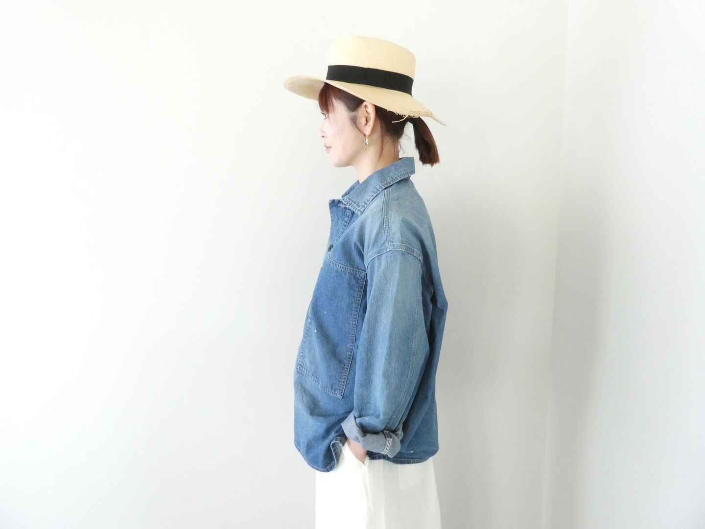 Veritecoeur(ヴェリテクール) デニムプルオーバーシャツの商品画像4