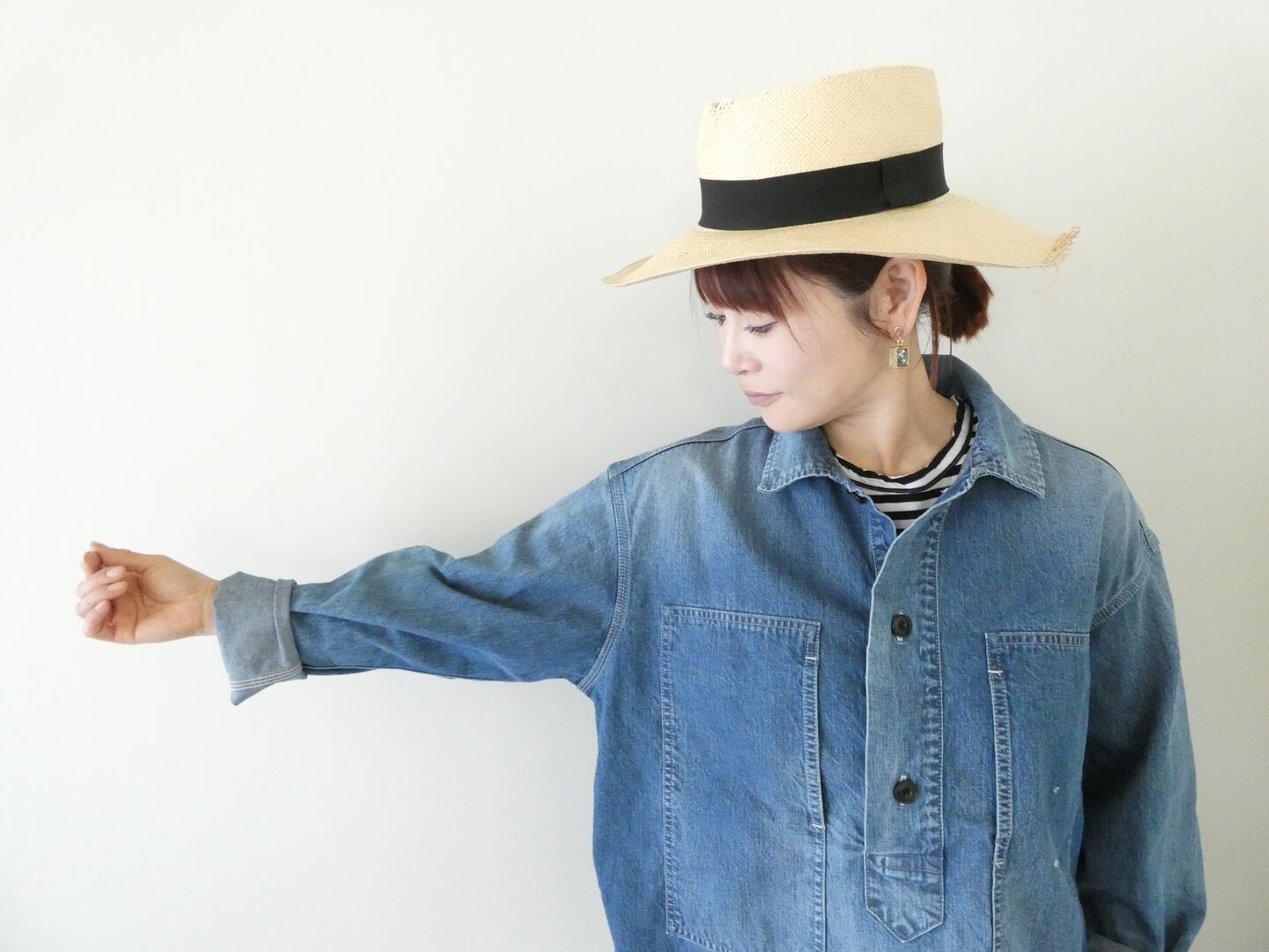 Veritecoeur(ヴェリテクール) デニムプルオーバーシャツの商品画像6