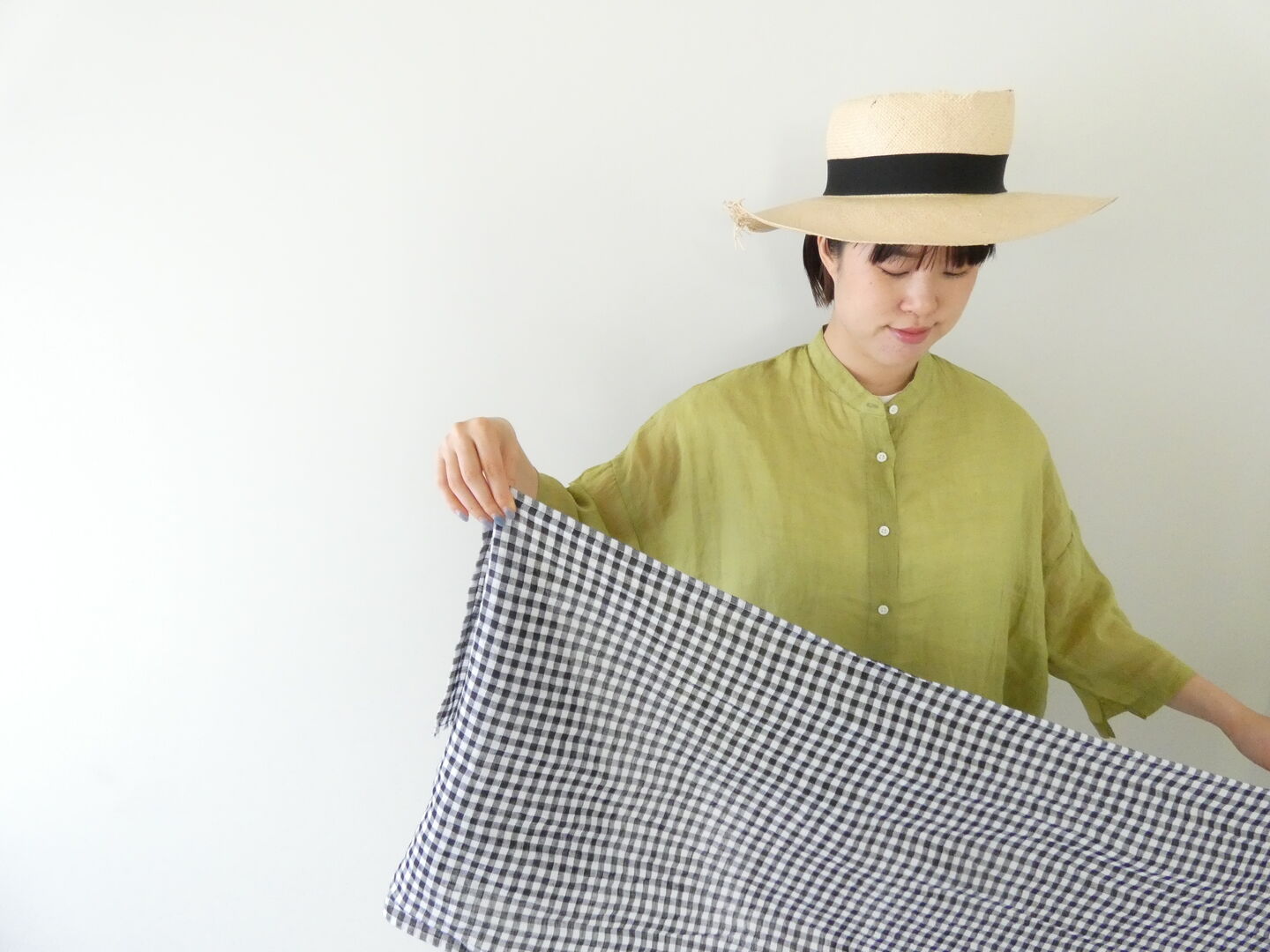 Veritecoeur(ヴェリテクール) ギンガムチェックストールの商品画像2