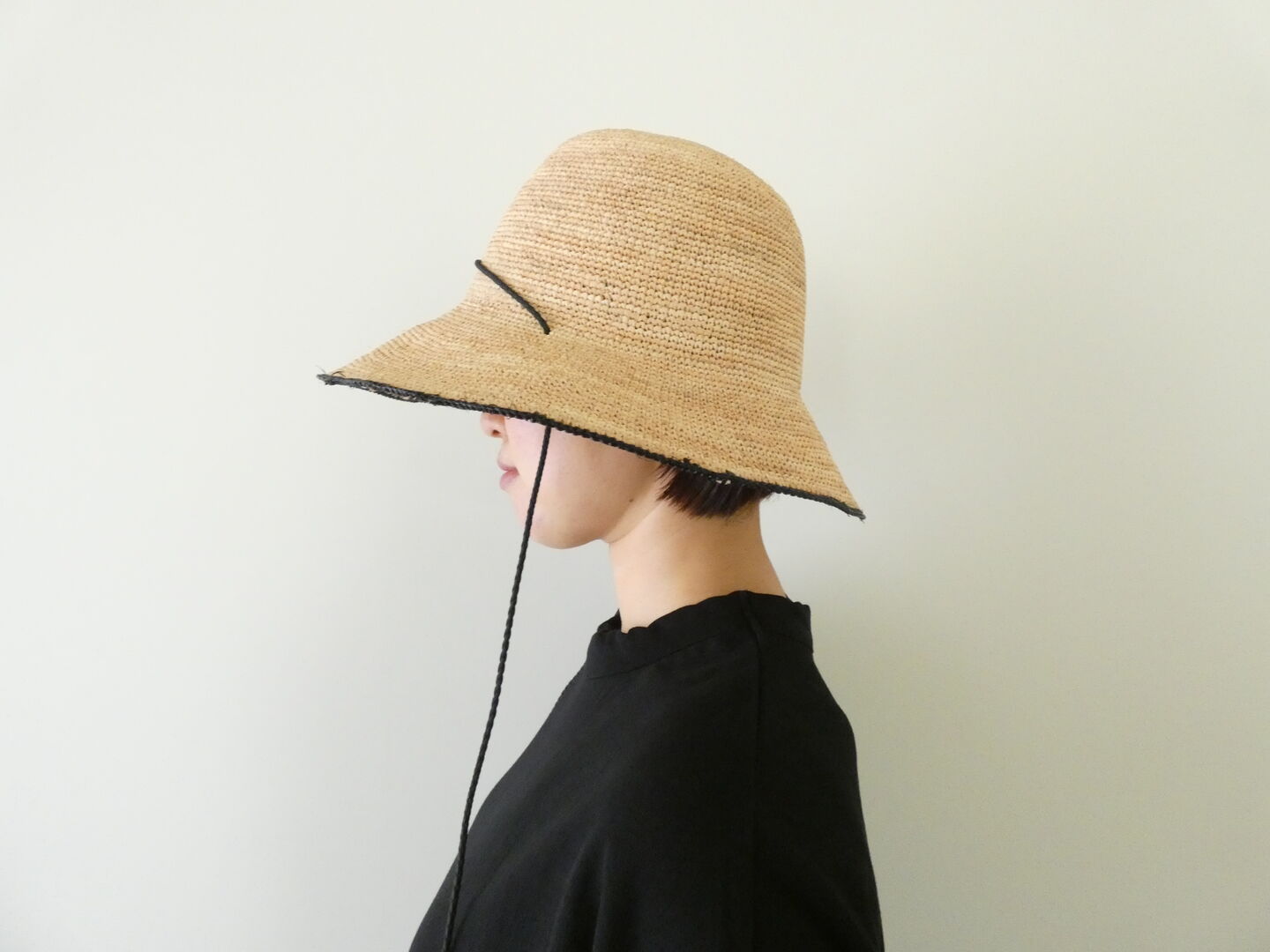 shs ブリムで差がつく ラフィアのキャペリンハットの商品画像2