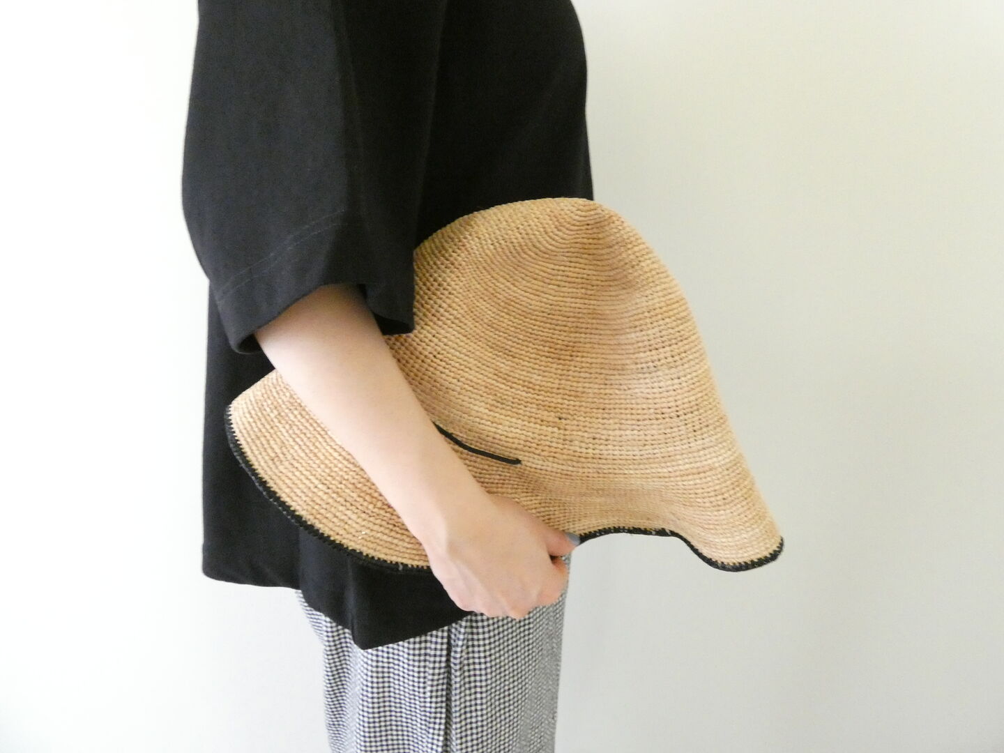 shs ブリムで差がつく ラフィアのキャペリンハットの商品画像7