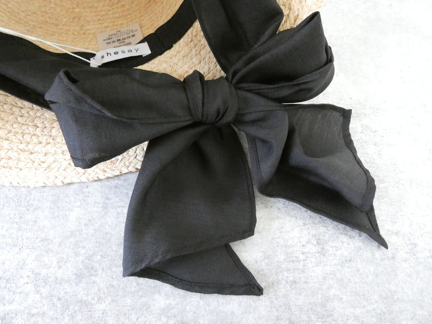 shs 被るだけでこなれた仕上がりに ラフィアのロングリボンハットの商品画像26