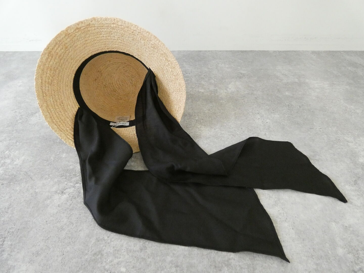 shs 被るだけでこなれた仕上がりに ラフィアのロングリボンハットの商品画像6