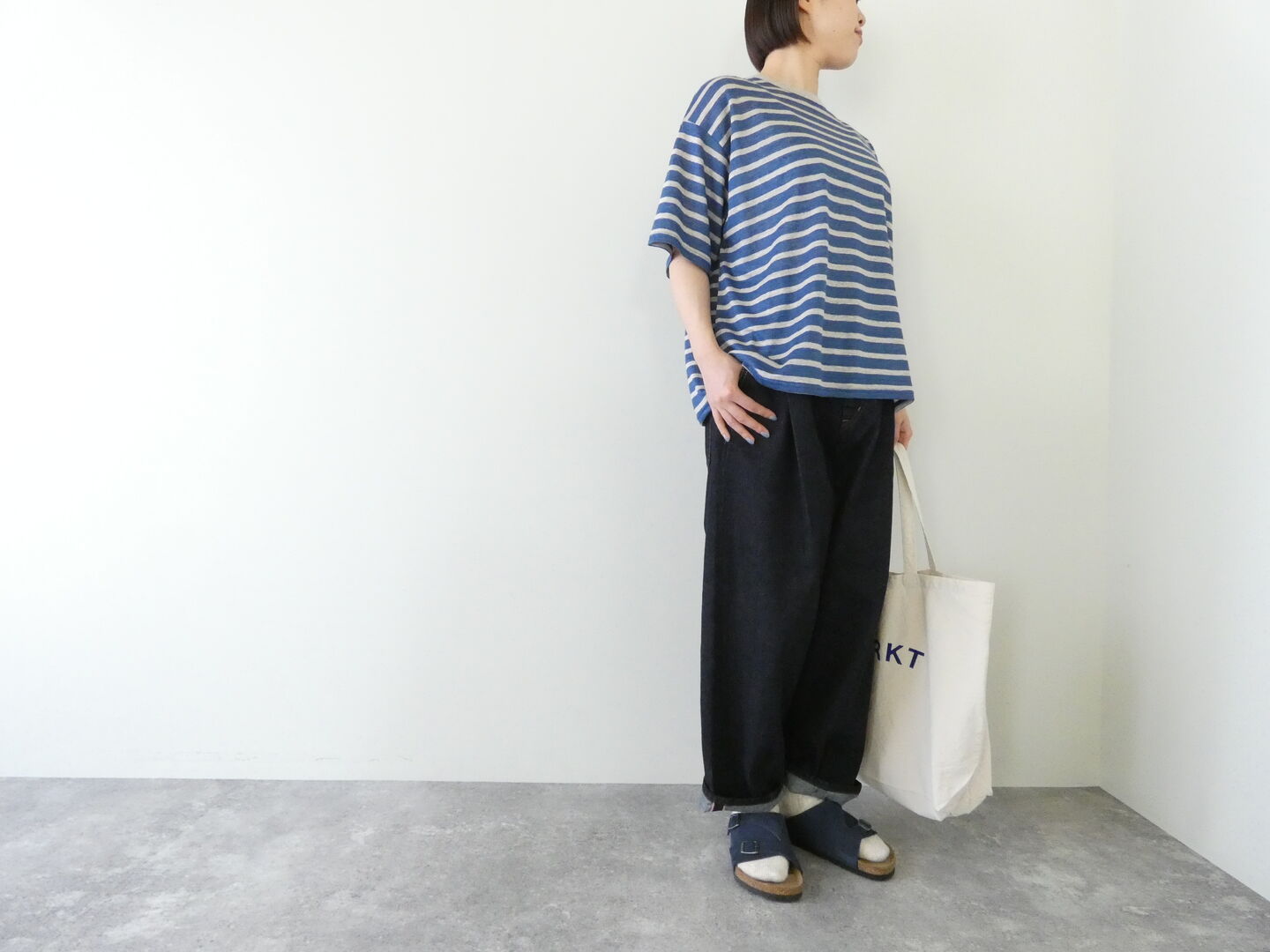 ichi(イチ) リネンボーダープルオーバーの商品画像2