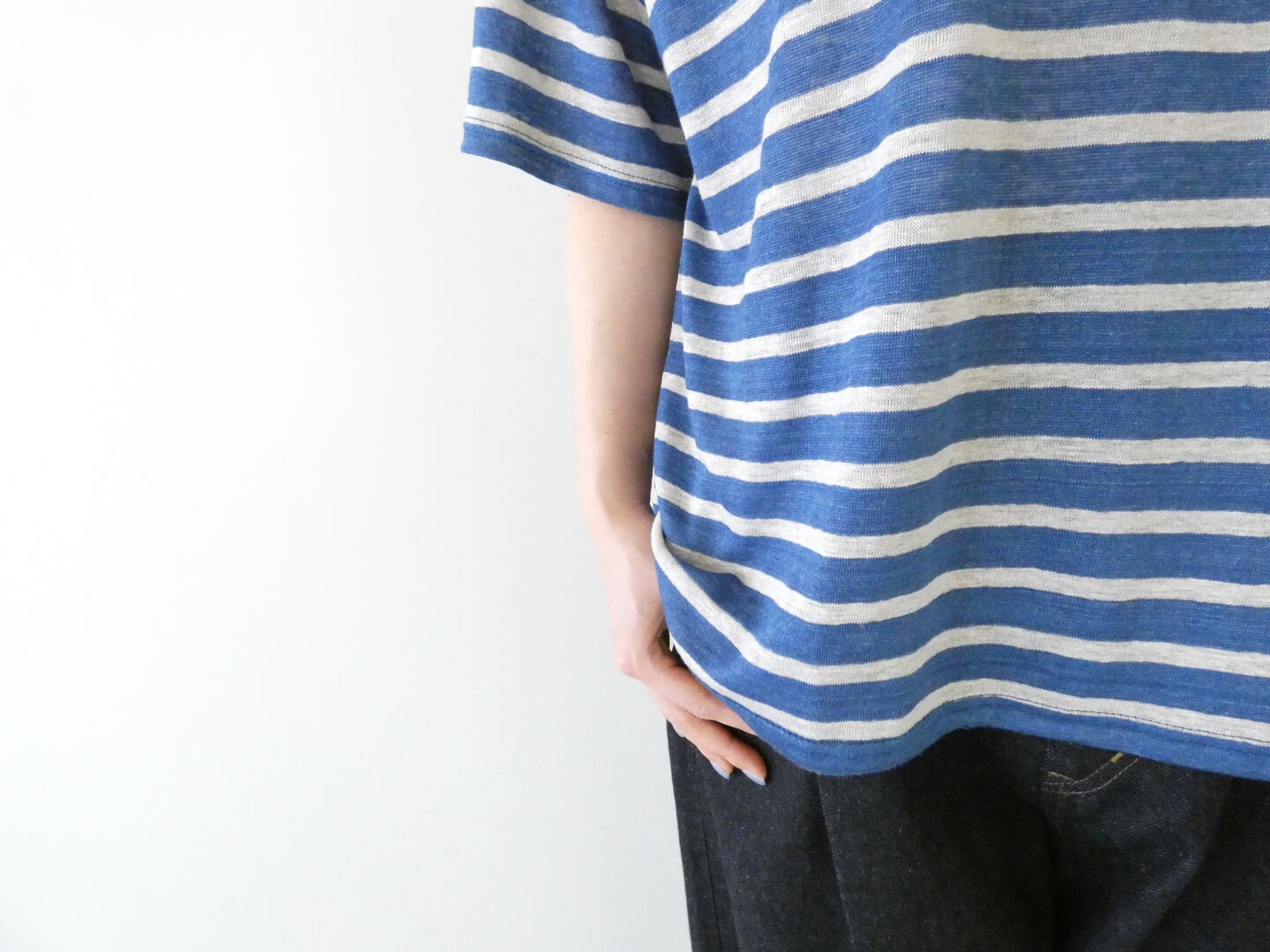 ichi(イチ) リネンボーダープルオーバーの商品画像22